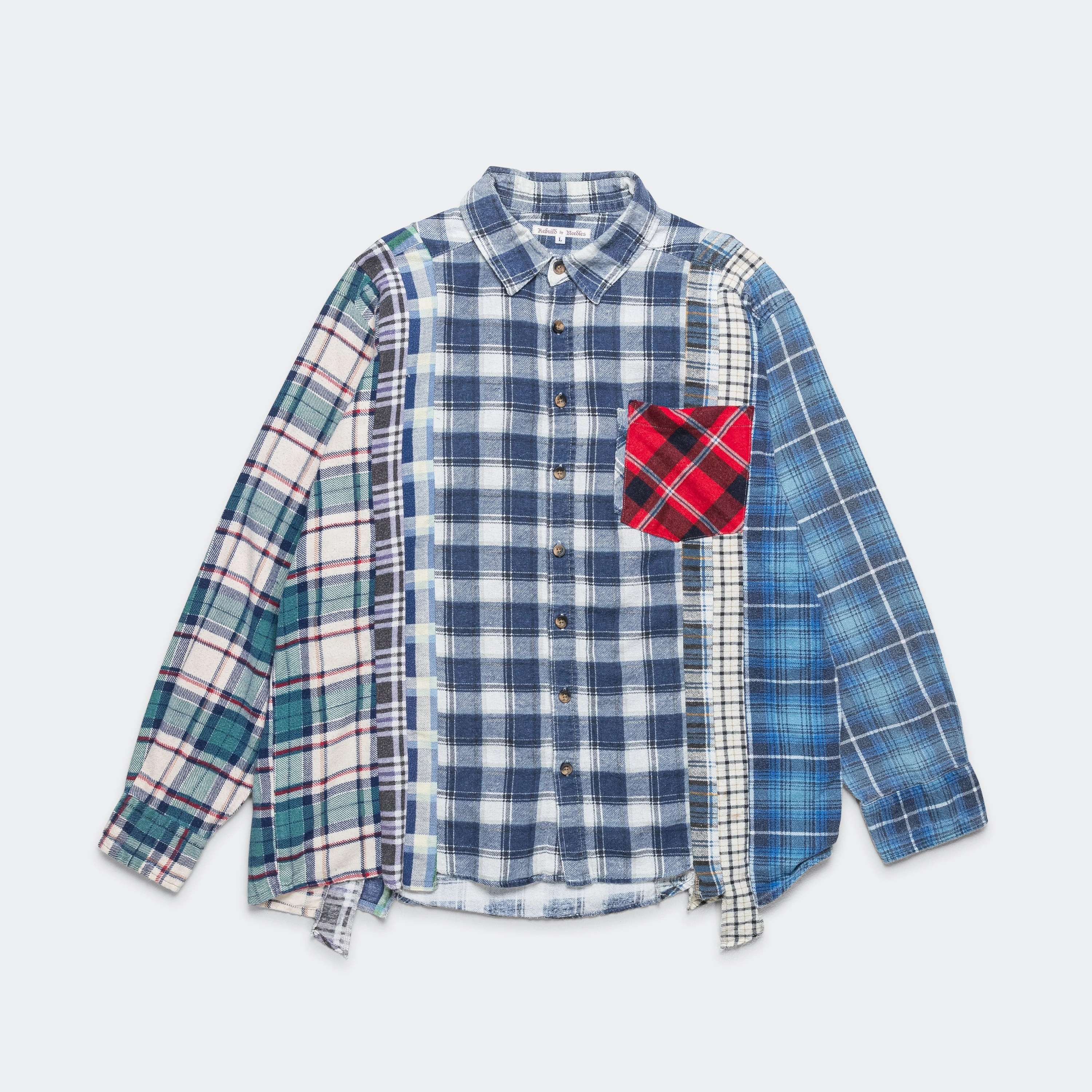 Rebuild Flannel 7 Cuts Shirt SS25 - Large #9 Dressy look