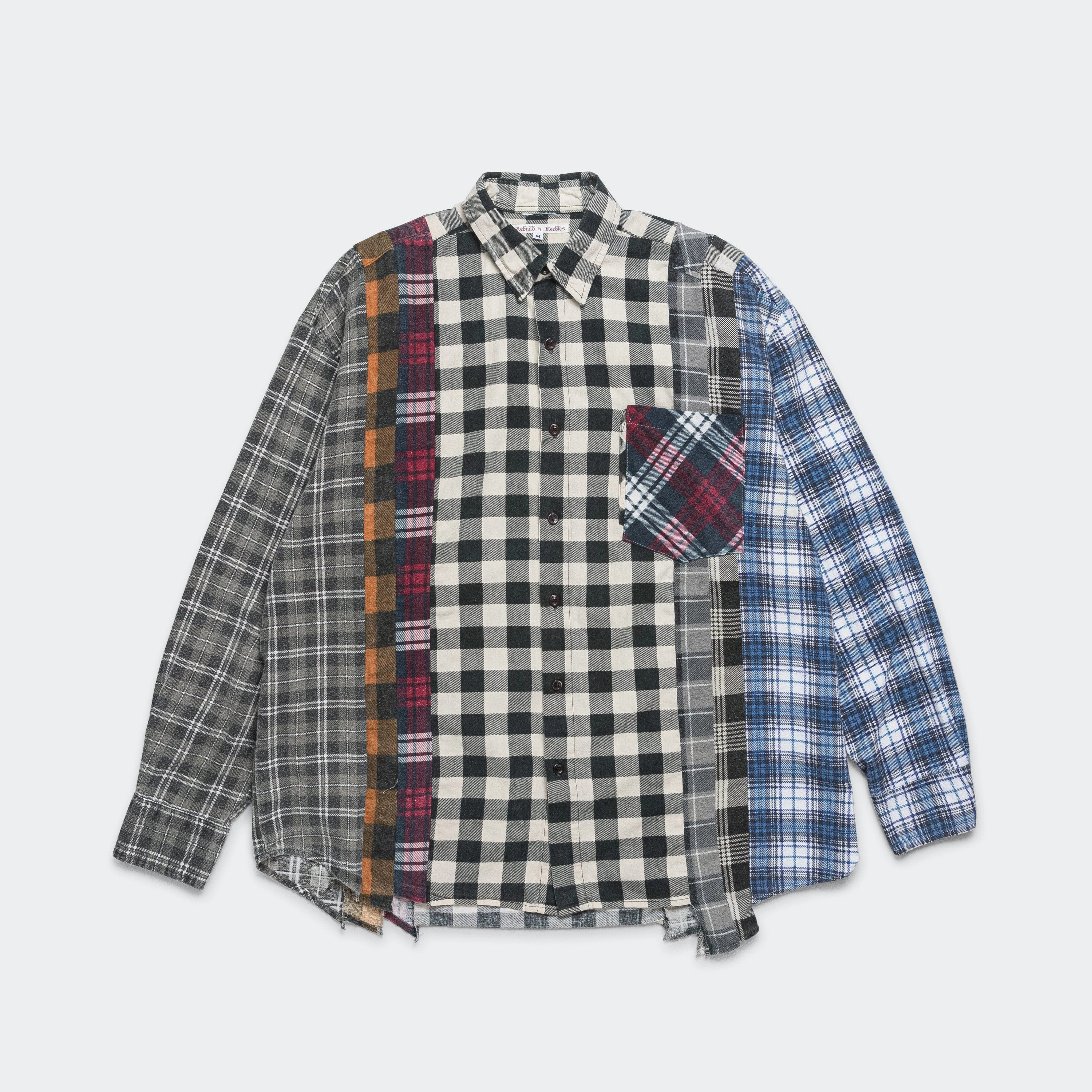 Classic Collar Anti Static Lining Rebuild Flannel 7 Cuts Shirt SS25 - Medium #3