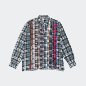 Rebuild Flannel Ribbon Shirt SS25 - Large #3 Quick Dry Construction Tagless Design