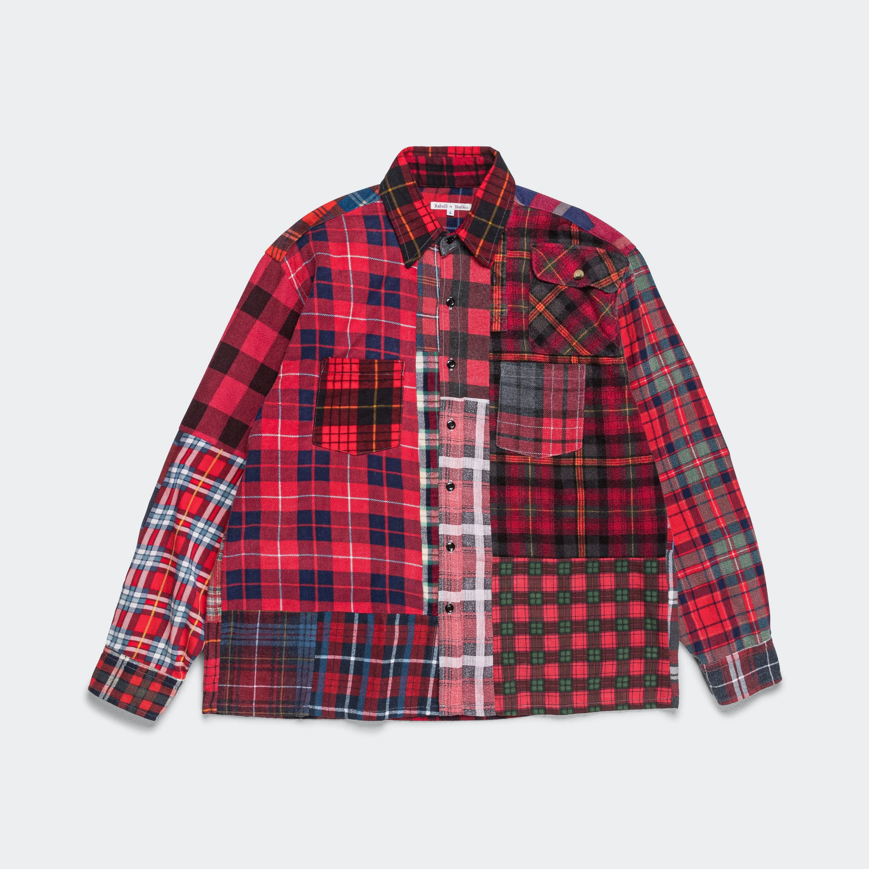 Classic Look Rebuild Flannel Straight Hem Shirt SS25 - Large #1