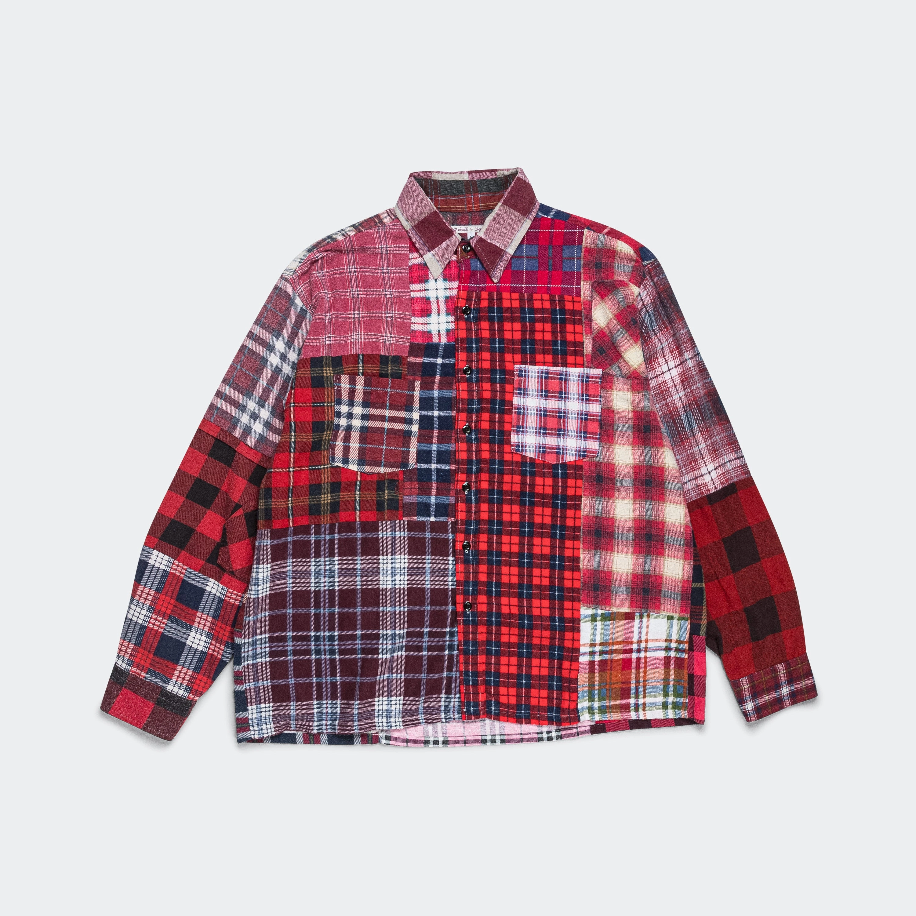 Rebuild Flannel Straight Hem Shirt SS25 - Large #8 Gift Idea Non Iron Fabric