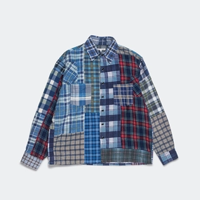 Rebuild Flannel Straight Hem Shirt SS25 - Medium #8 Sleek Silhouette