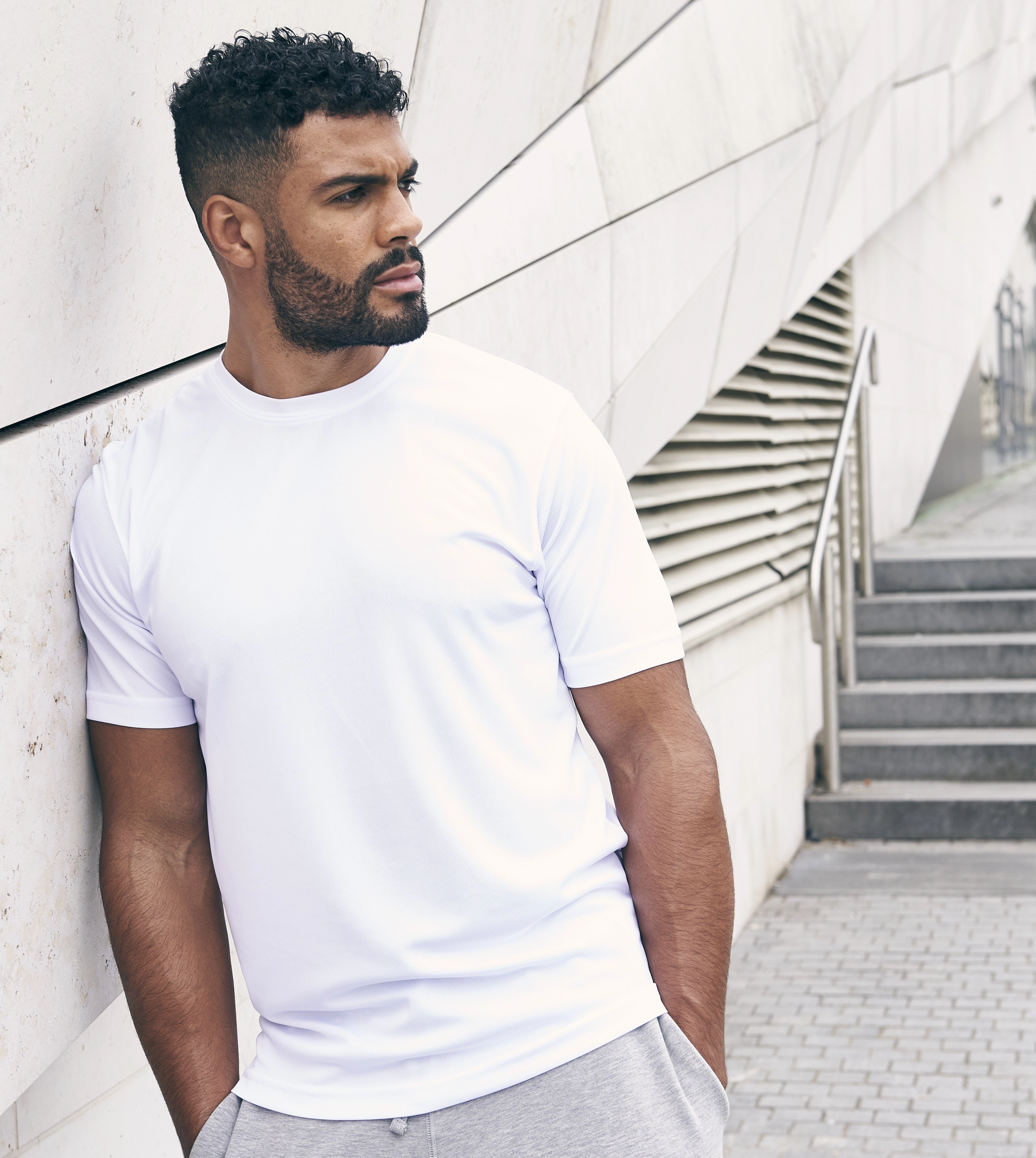 Recycled Cool T-Shirt | ARCTIC WHITE Cozy Layering Daily Outfit Style