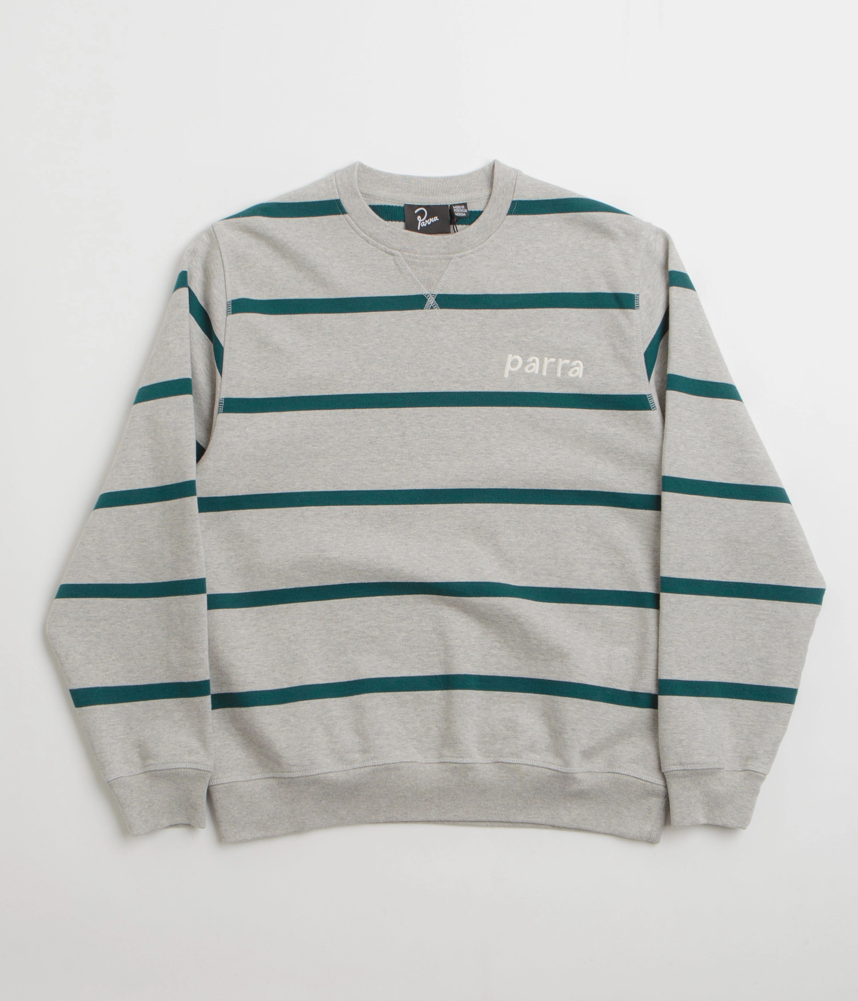 by Parra Pristine Striper Crewneck Sweatshirt - Heather Grey product family bonding tie dye