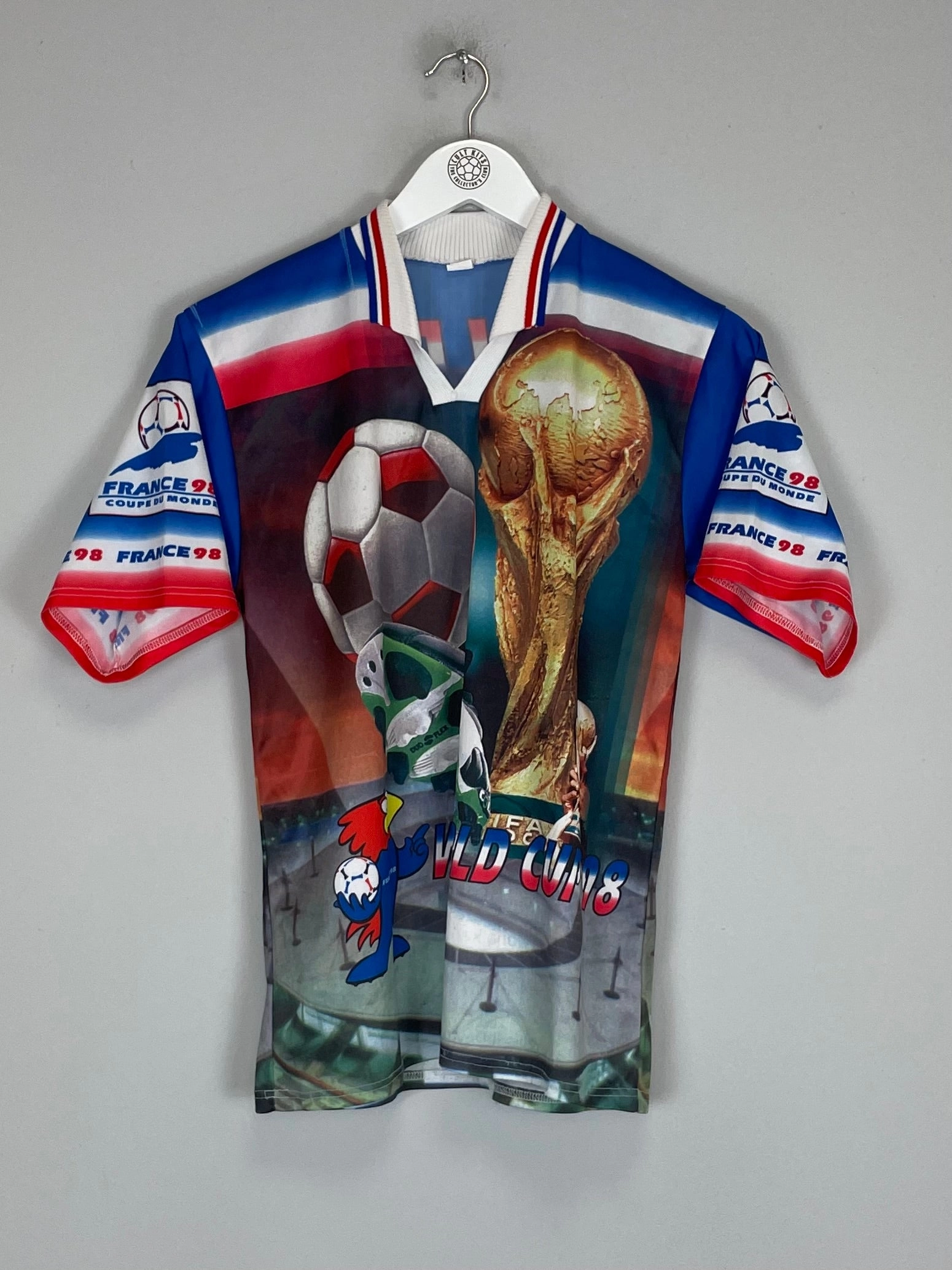 Elastic Cuff Retention 1998 FRANCE WORLD CUP BOOTLEG TEE (S) OM