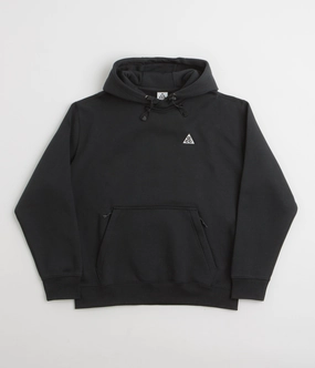 Nike ACG Tuff Fleece Hoodie - Black / Anthracite / Summit White Faux Suede