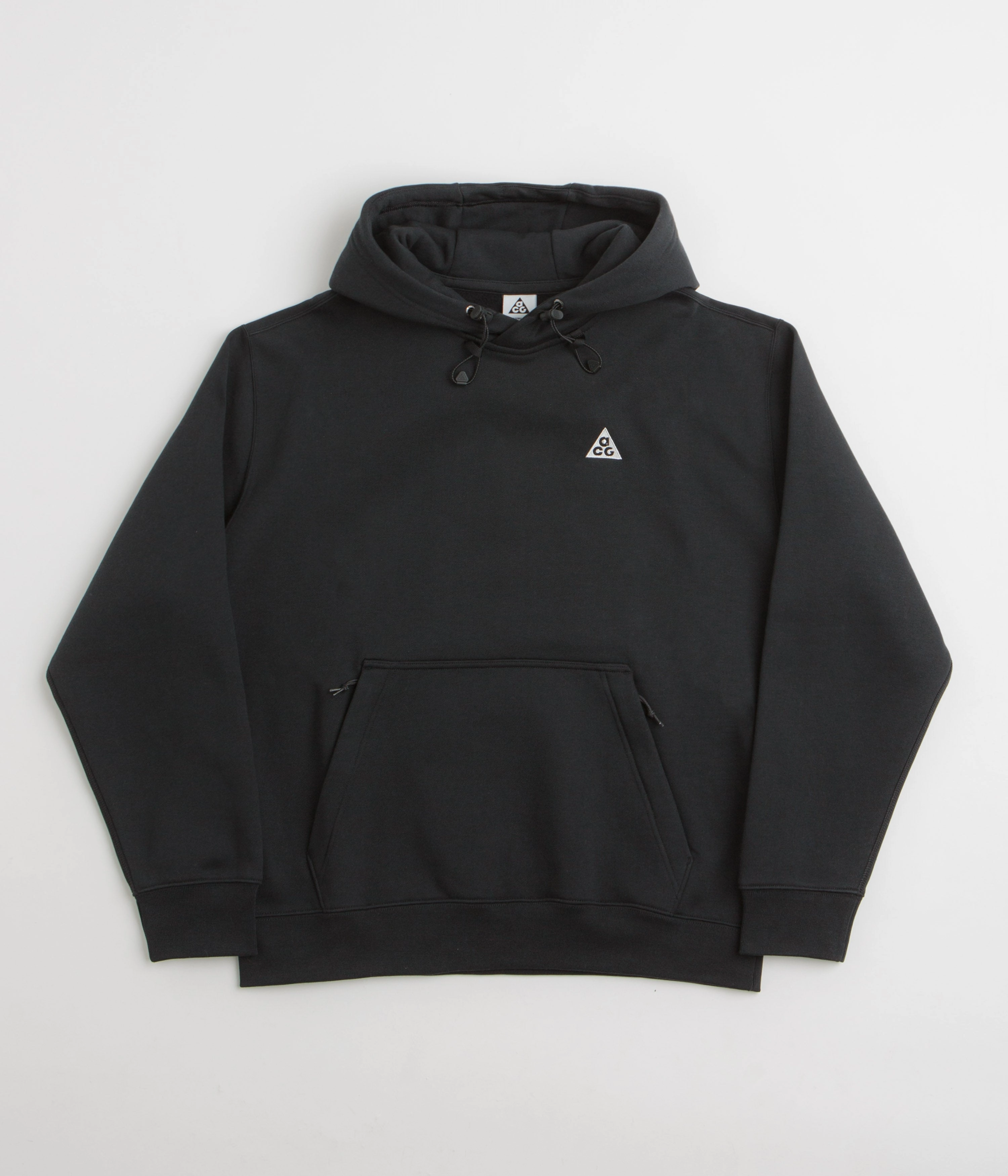 Nike ACG Tuff Fleece Hoodie - Black / Anthracite / Summit White Faux Suede