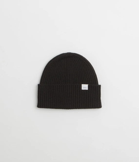 Thermochromic Fiber Applications All Season Norse Projects Merino Lambswool Beanie - Black