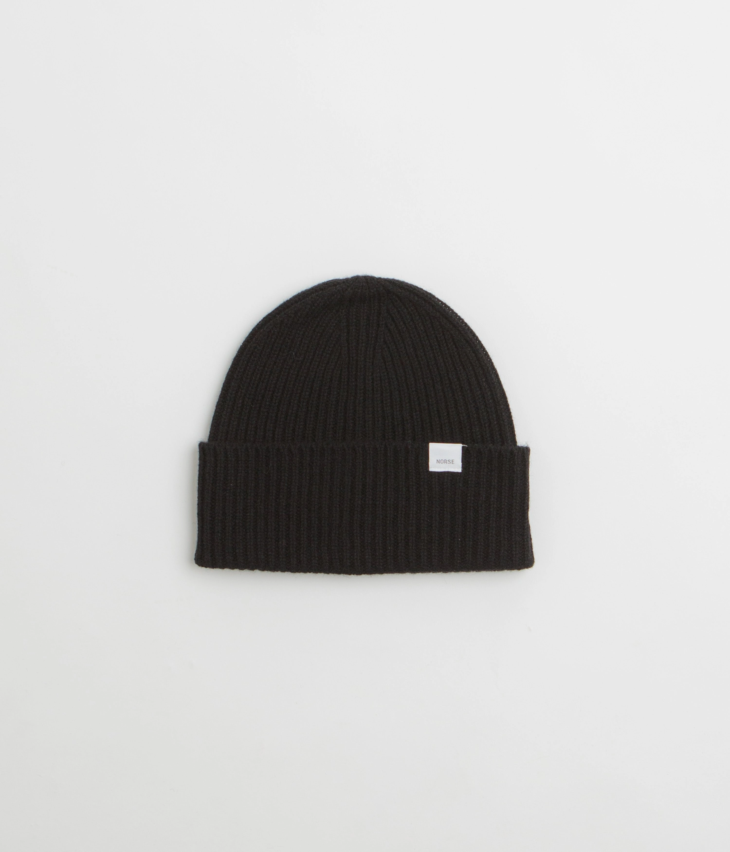 Thermochromic Fiber Applications All Season Norse Projects Merino Lambswool Beanie - Black