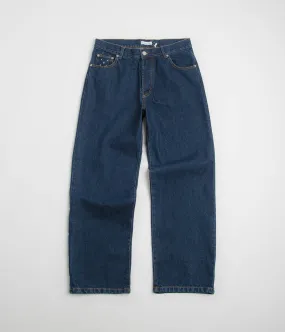 Pop Trading Company DRS Denim Pants - Rinsed Smooth Shape Modern Minimalist Fashion Lover