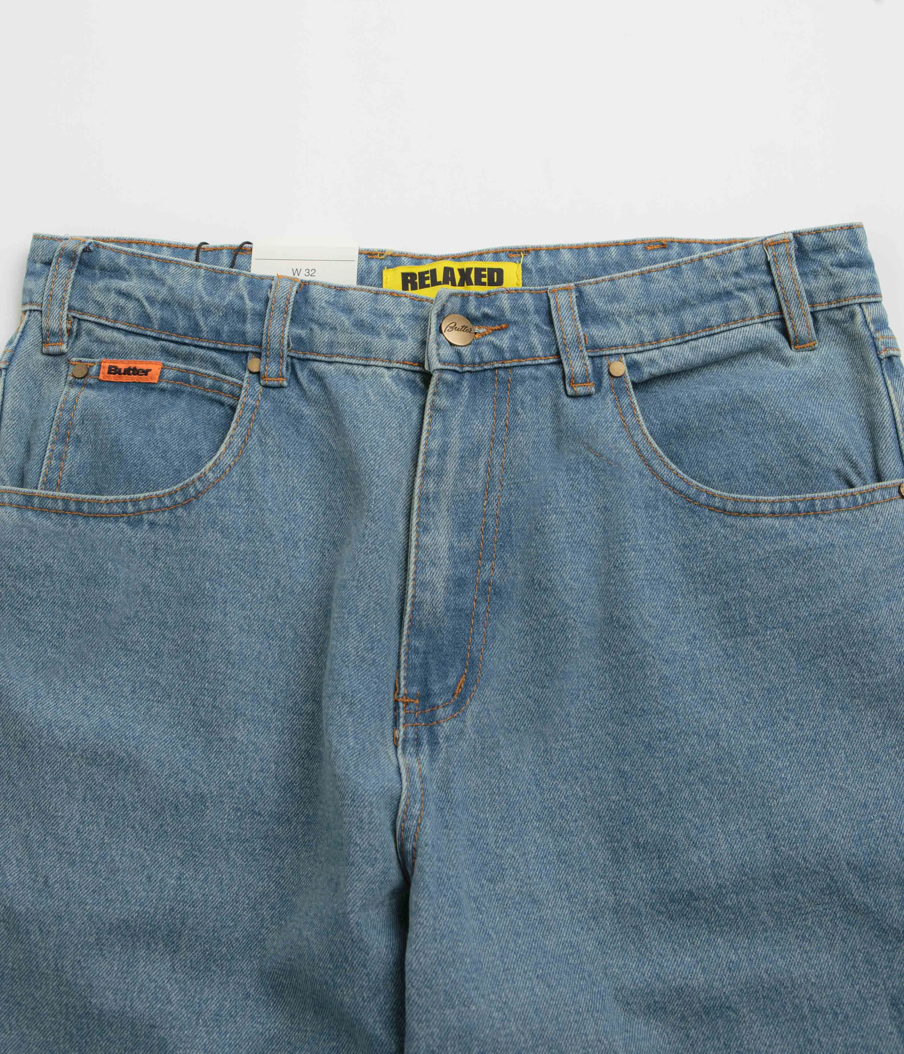 City Walk Casual Friday Butter Goods Relaxed Jeans - Washed Indigo / Indigo