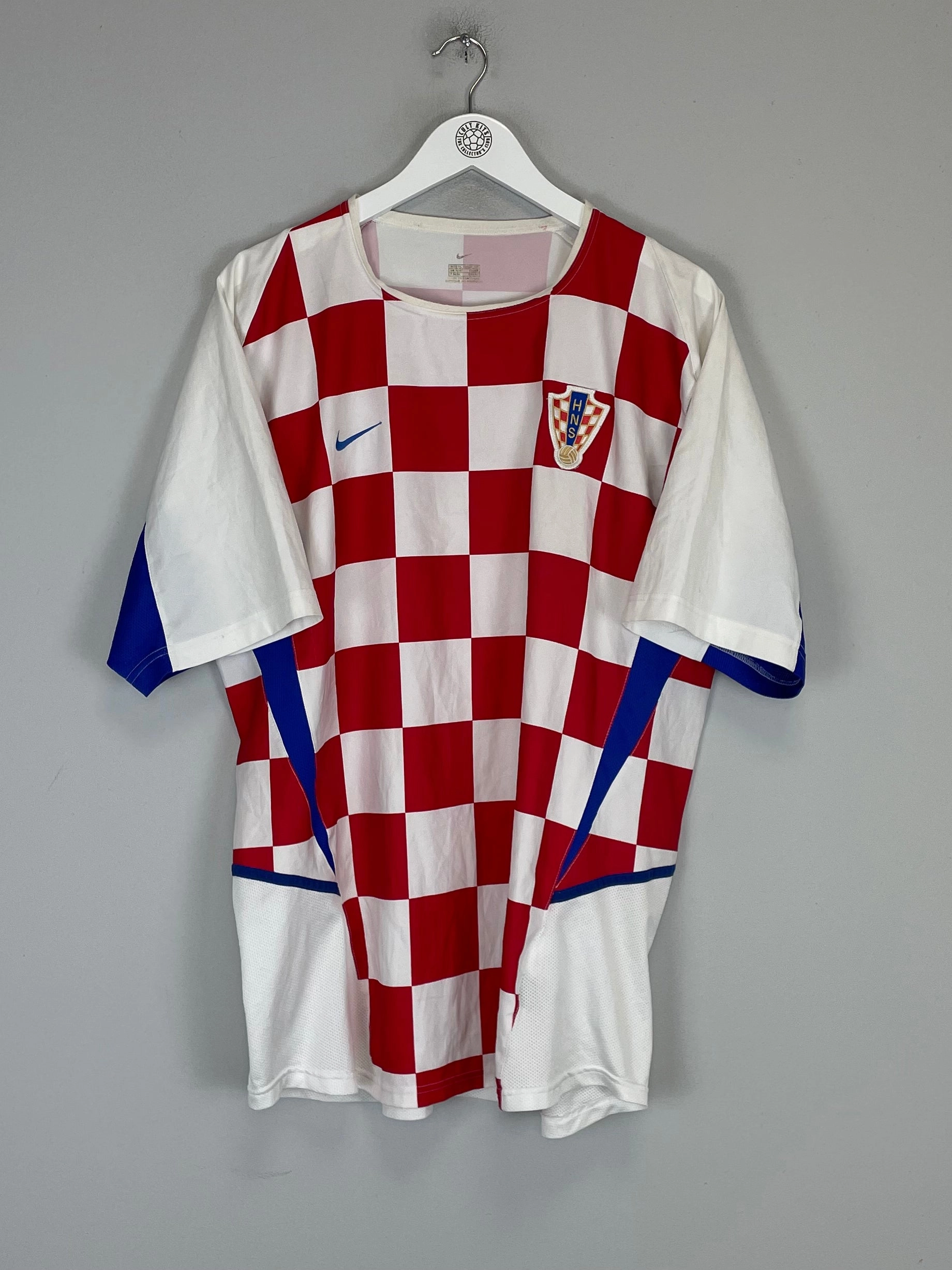 2002/04 CROATIA HOME SHIRT (XL) NIKE Lightweight Interlock Knit Outdoor Essentials