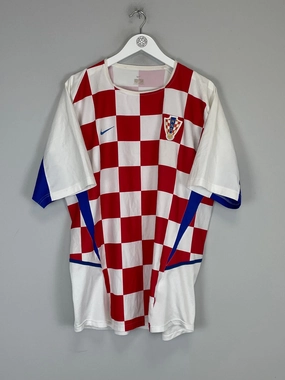 2002/04 CROATIA HOME SHIRT (XL) NIKE Lightweight Interlock Knit Outdoor Essentials