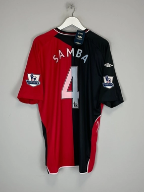 Athletic Motion Reflective Detailing 2007/08 BLACKBURN ROVERS SAMBA #4 *BNWT* AWAY SHIRT (XXL) UMBRO
