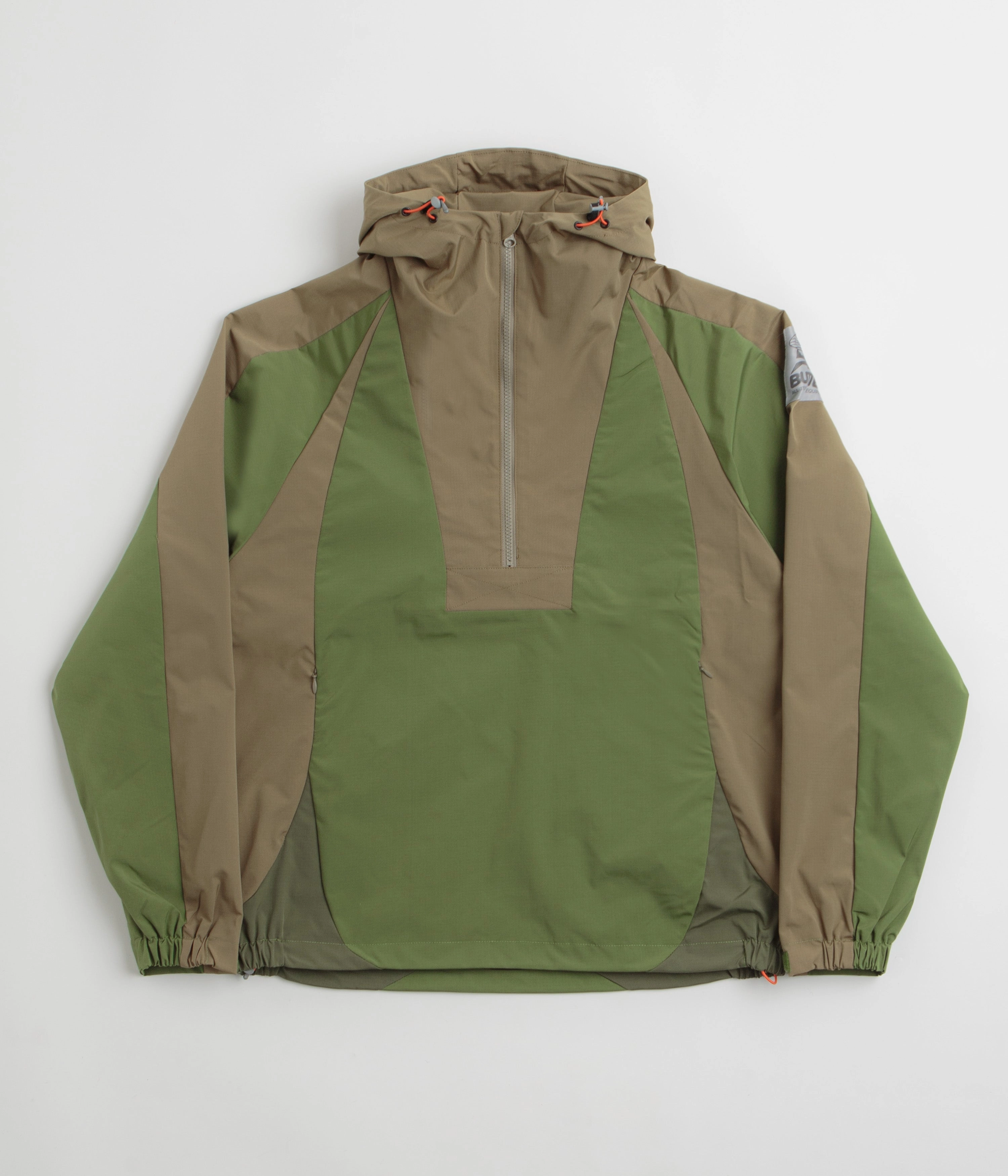 Butter Goods Contour Anorak Jacket - Sage / Stone Practical Comfort keepsake