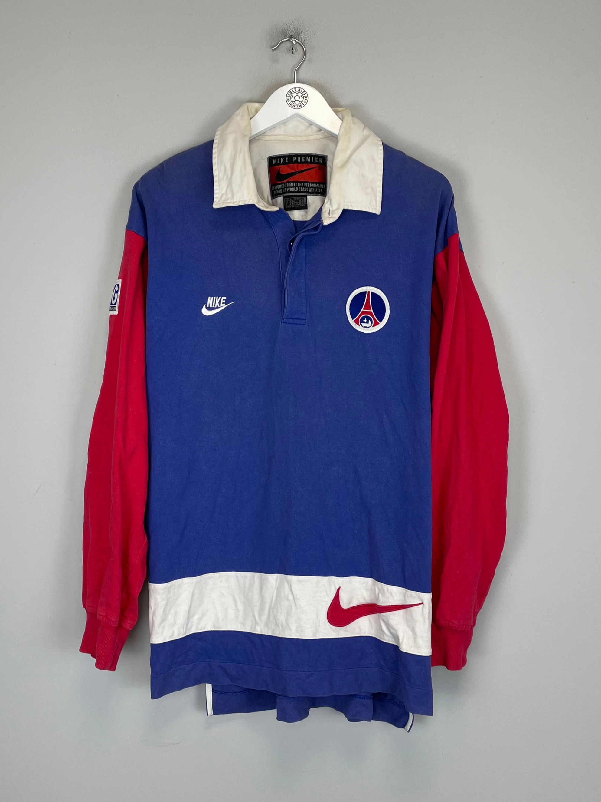 1995/96 PSG POLO SHIRT (L) NIKE Cozy Comfort Mesh Design
