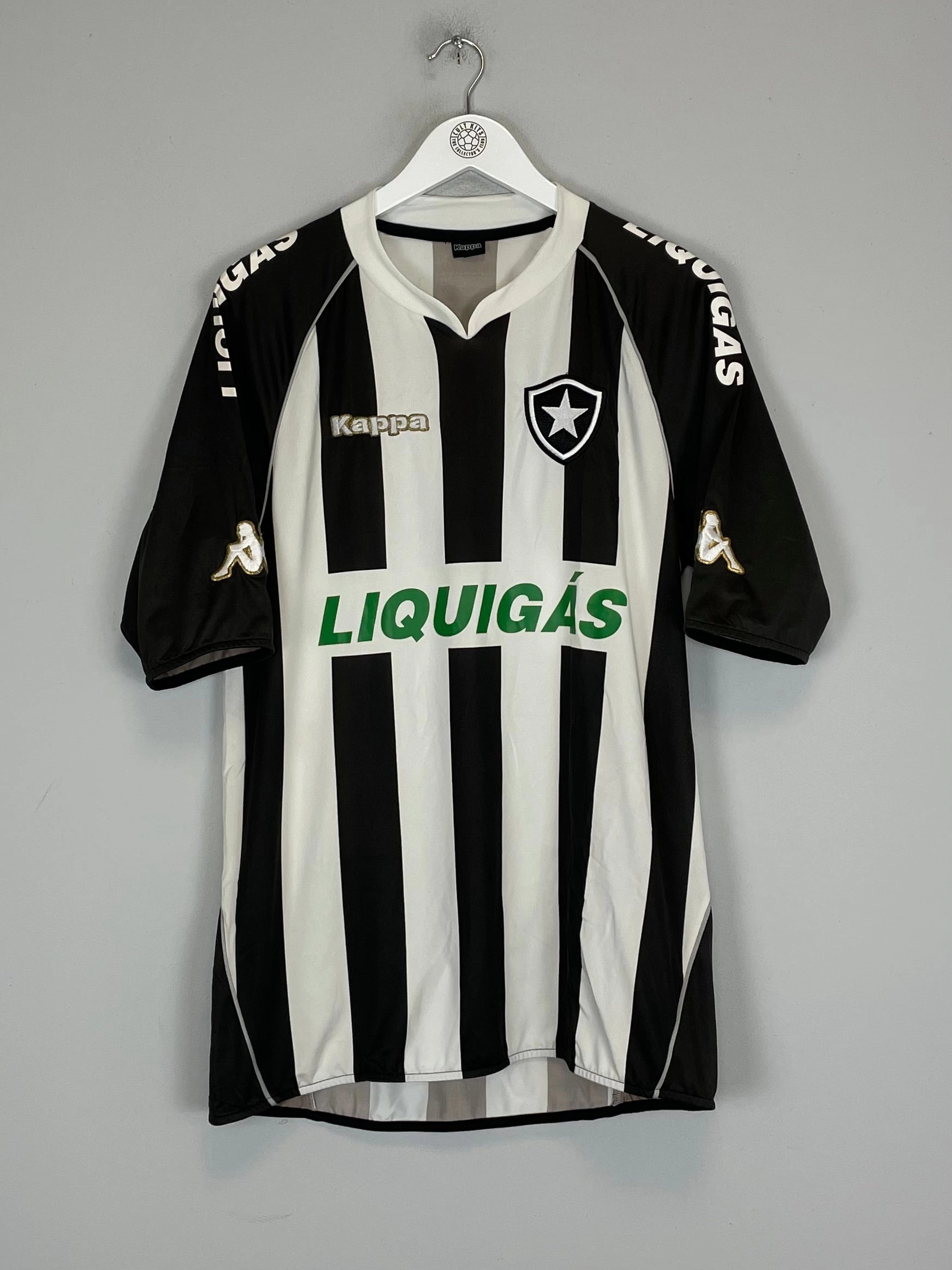 2008 BOTAFOGO #7 HOME SHIRT (L) KAPPA Moisture Wicking Technology