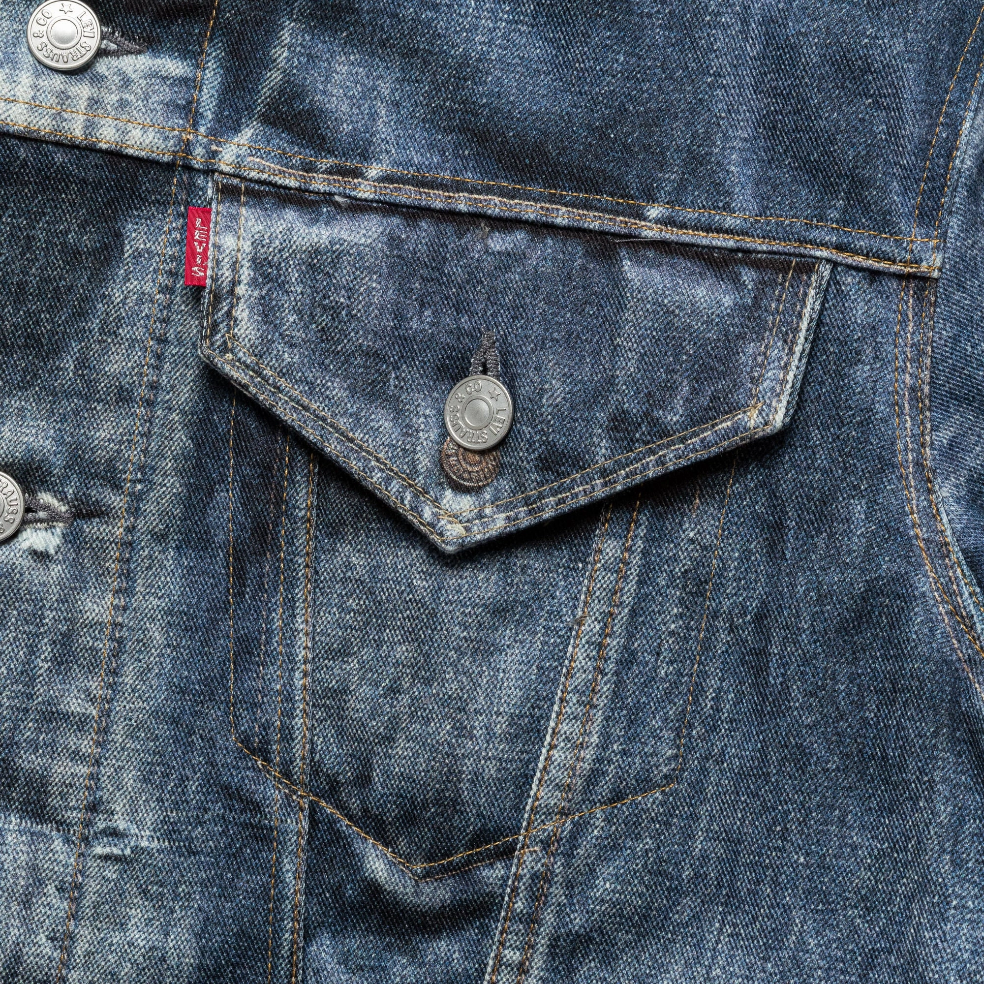 Compact Fit Look Cotton Twill Inkjet Print Jacket x Levi's - Indigo