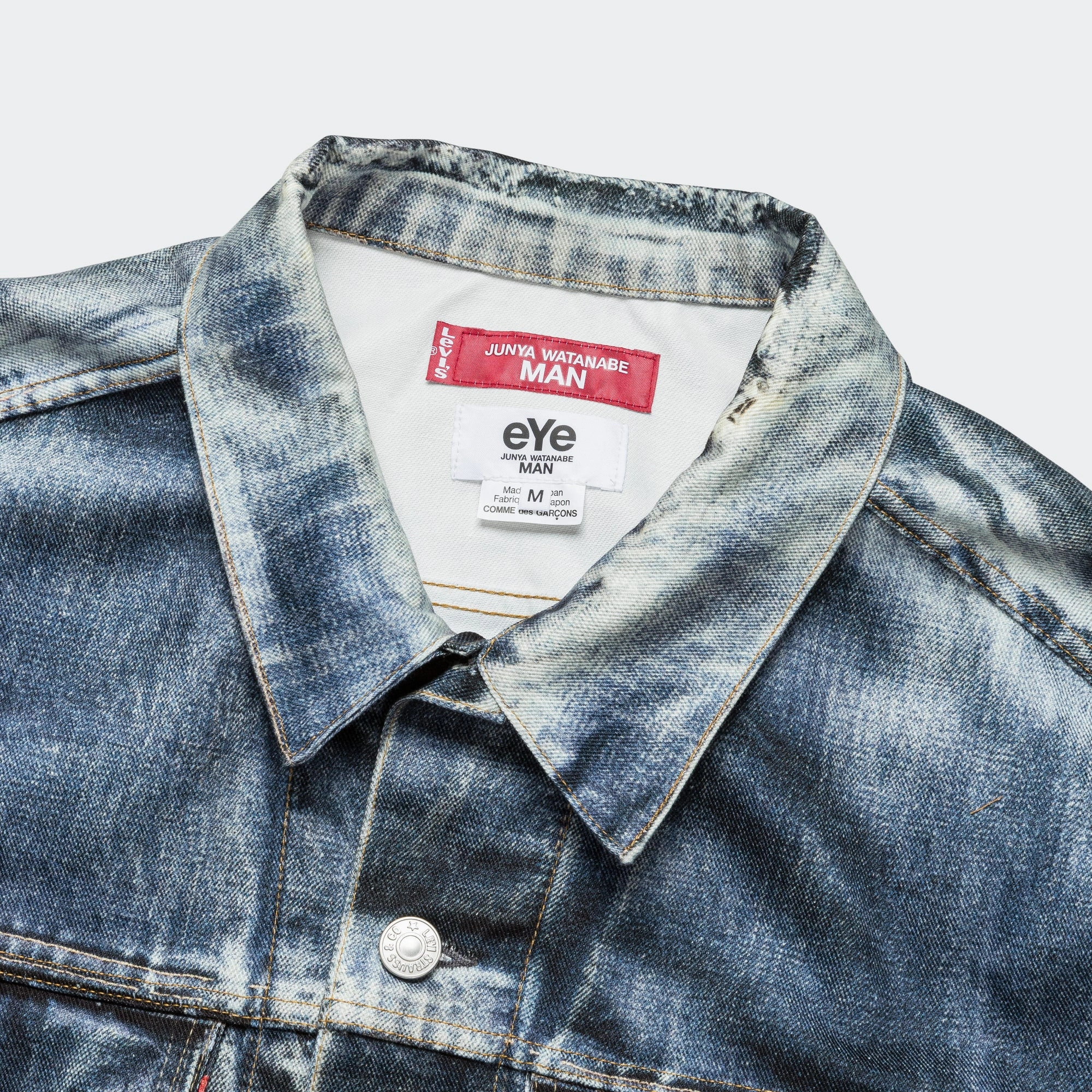 Cotton Twill Inkjet Print Jacket x Levi's - Indigo Adjustable Drawstring Waist