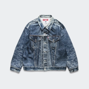Cotton Twill Inkjet Print Jacket x Levi's - Indigo Seam Sealed