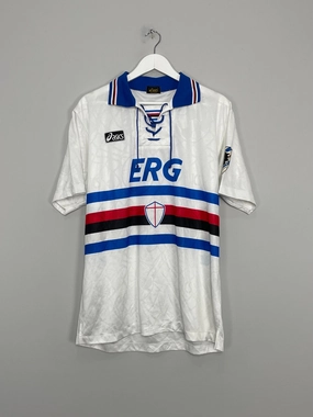 Air Mesh 1994/95 SAMPDORIA AWAY SHIRT (L) ASICS