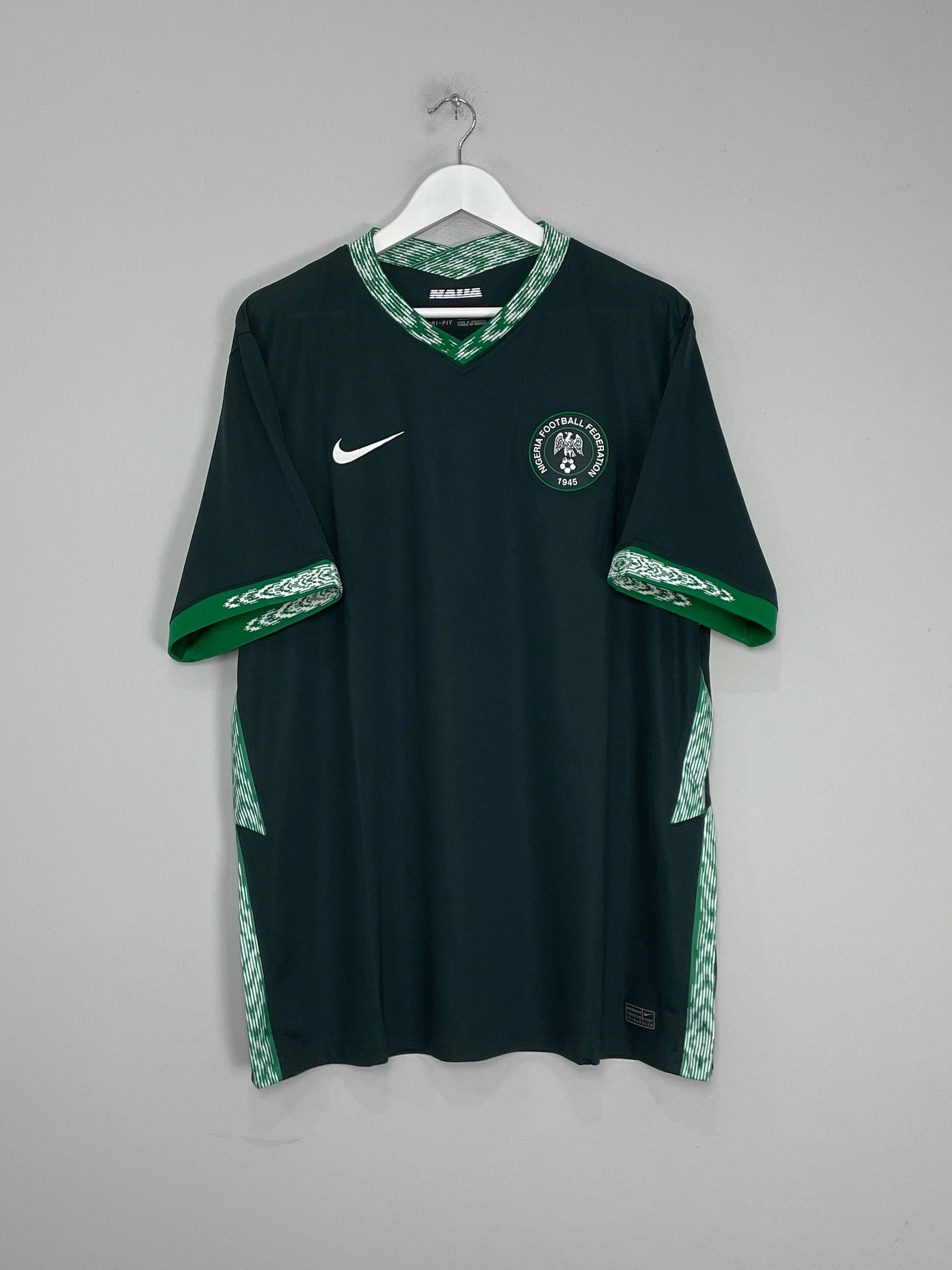 Tagless Construction Bemberg Collar Finish 2020/21 NIGERIA AWAY SHIRT (XXL) NIKE