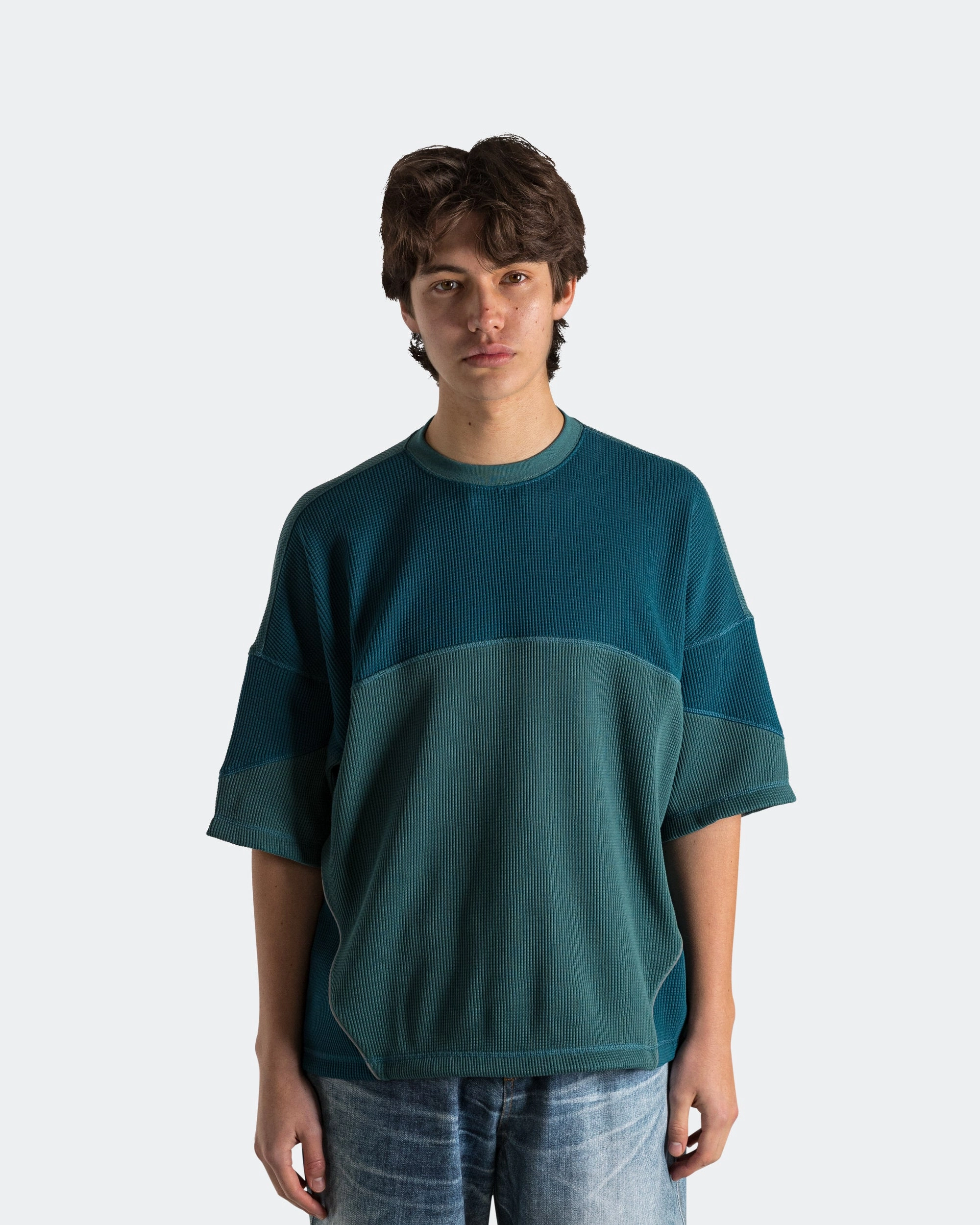 Spandex Enhanced Elasticity Easy Style Wear LA Cienega SS Sports Tee - Tech Mineral