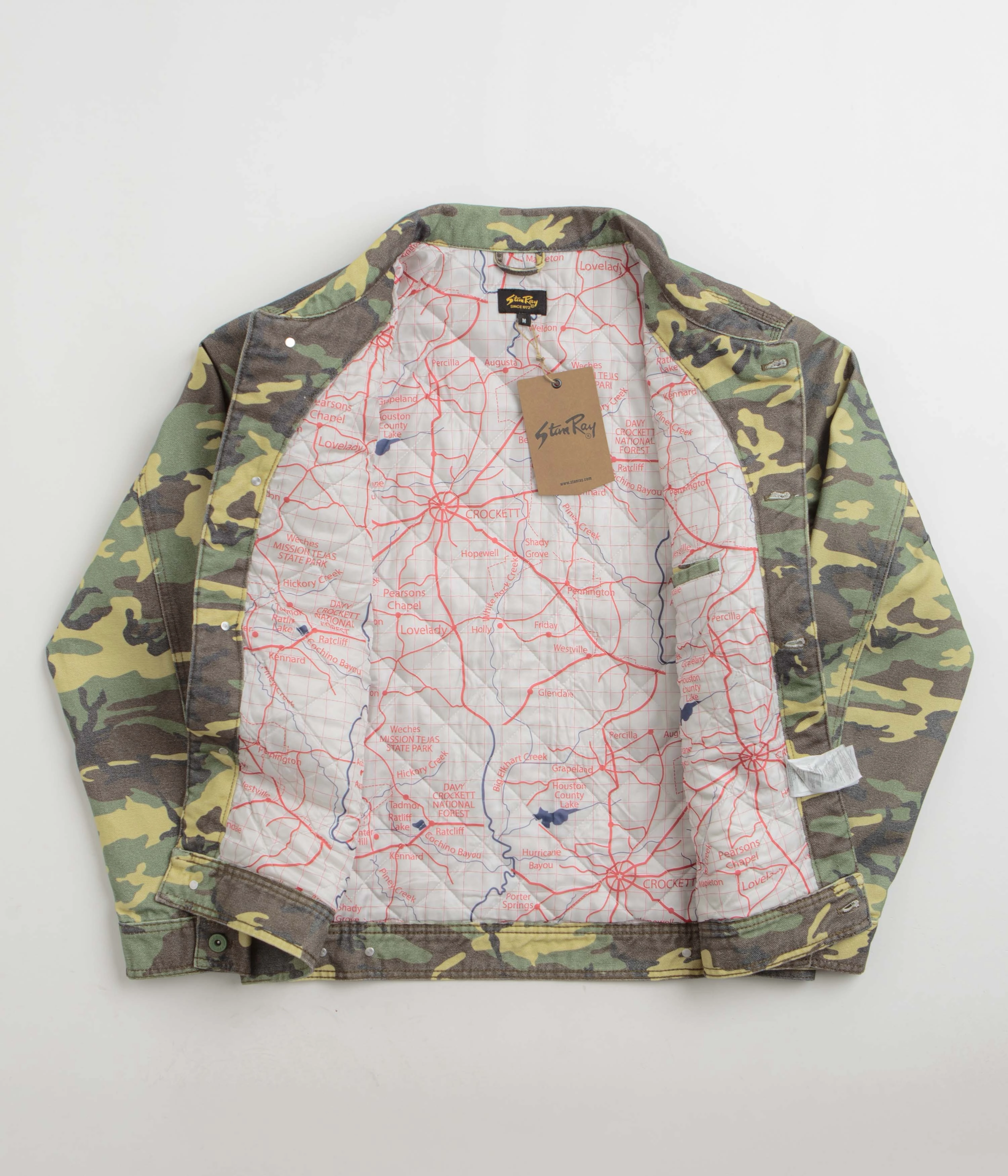 New Year's Stan Ray Lined Trucker Jacket - Woodland DPM Duck