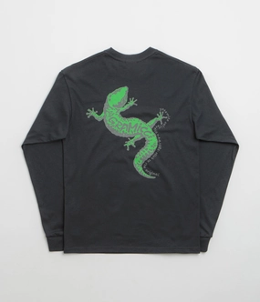 ReinforcedShoulderPanels Non Toxic Printing Gramicci Gecko Long Sleeve T-Shirt - Vintage Black