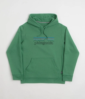 Non Restrictive Cut Patagonia P-6 Logo Uprisal Hoodie - P-6 Outline: Heartleaf Green