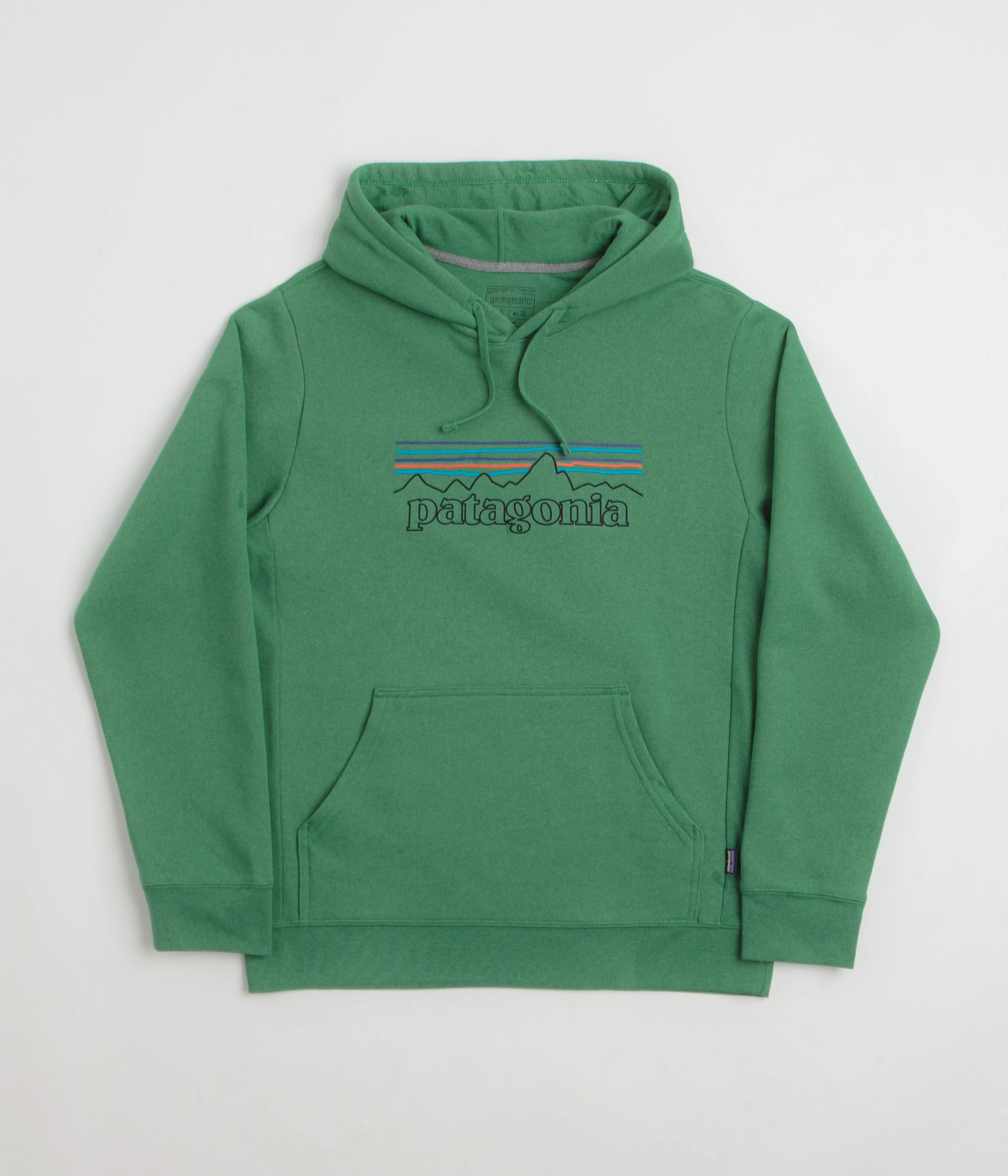 Non Restrictive Cut Patagonia P-6 Logo Uprisal Hoodie - P-6 Outline: Heartleaf Green