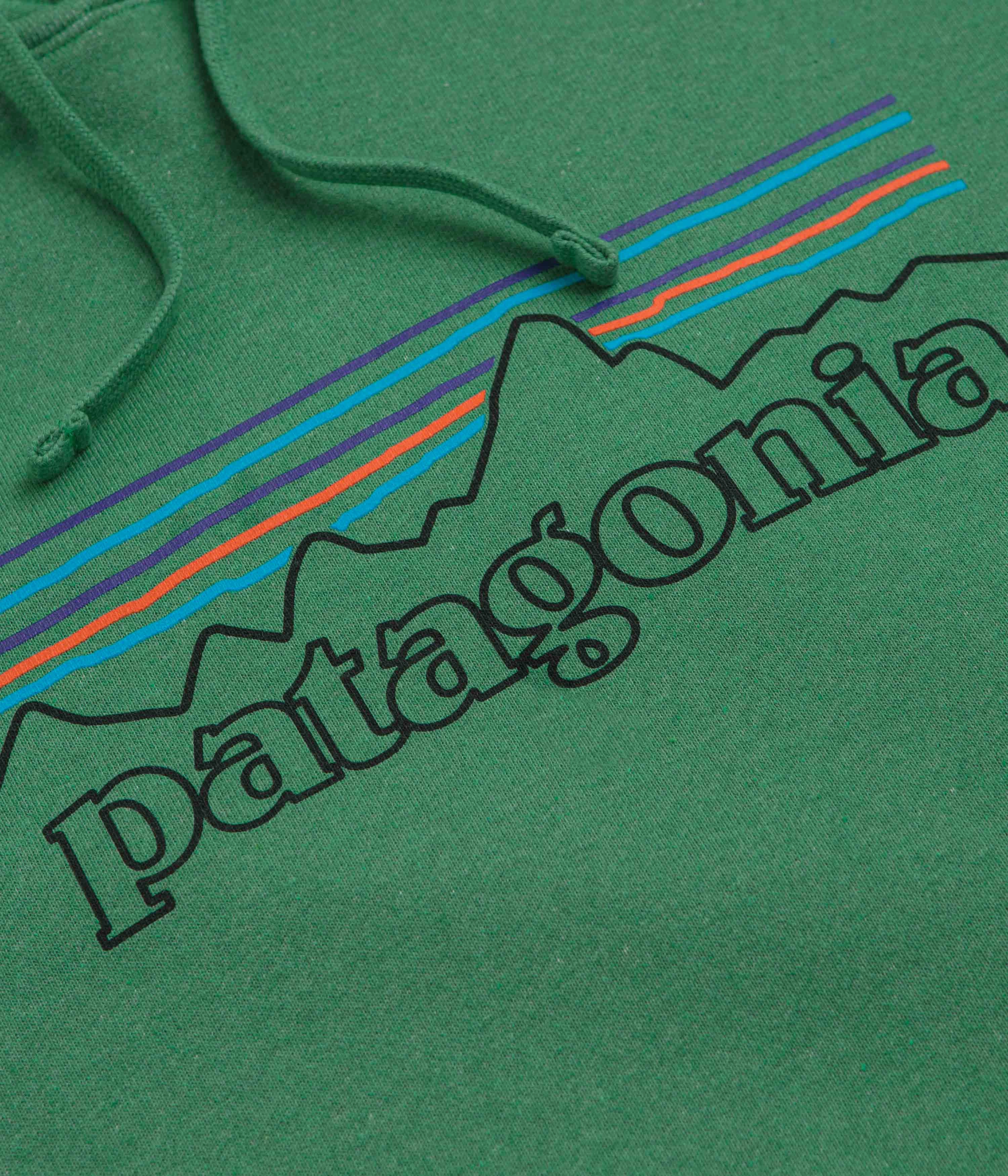 Customer Favorite Sport Mode Patagonia P-6 Logo Uprisal Hoodie - P-6 Outline: Heartleaf Green