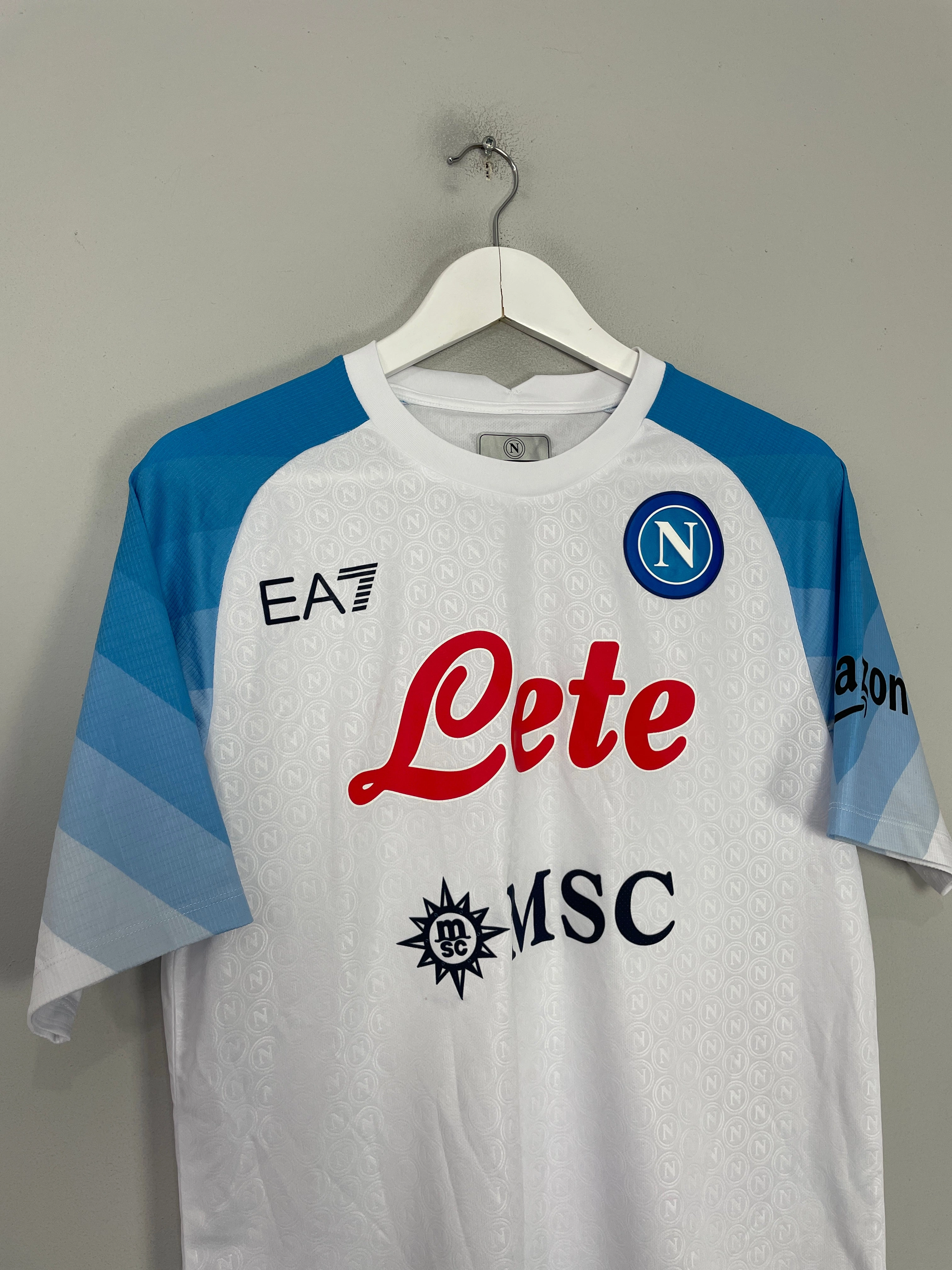 Non Restrictive Armholes 2022/23 Napoli *BNWOT* Authentic Away Shirt (Multiple Sizes) EA7