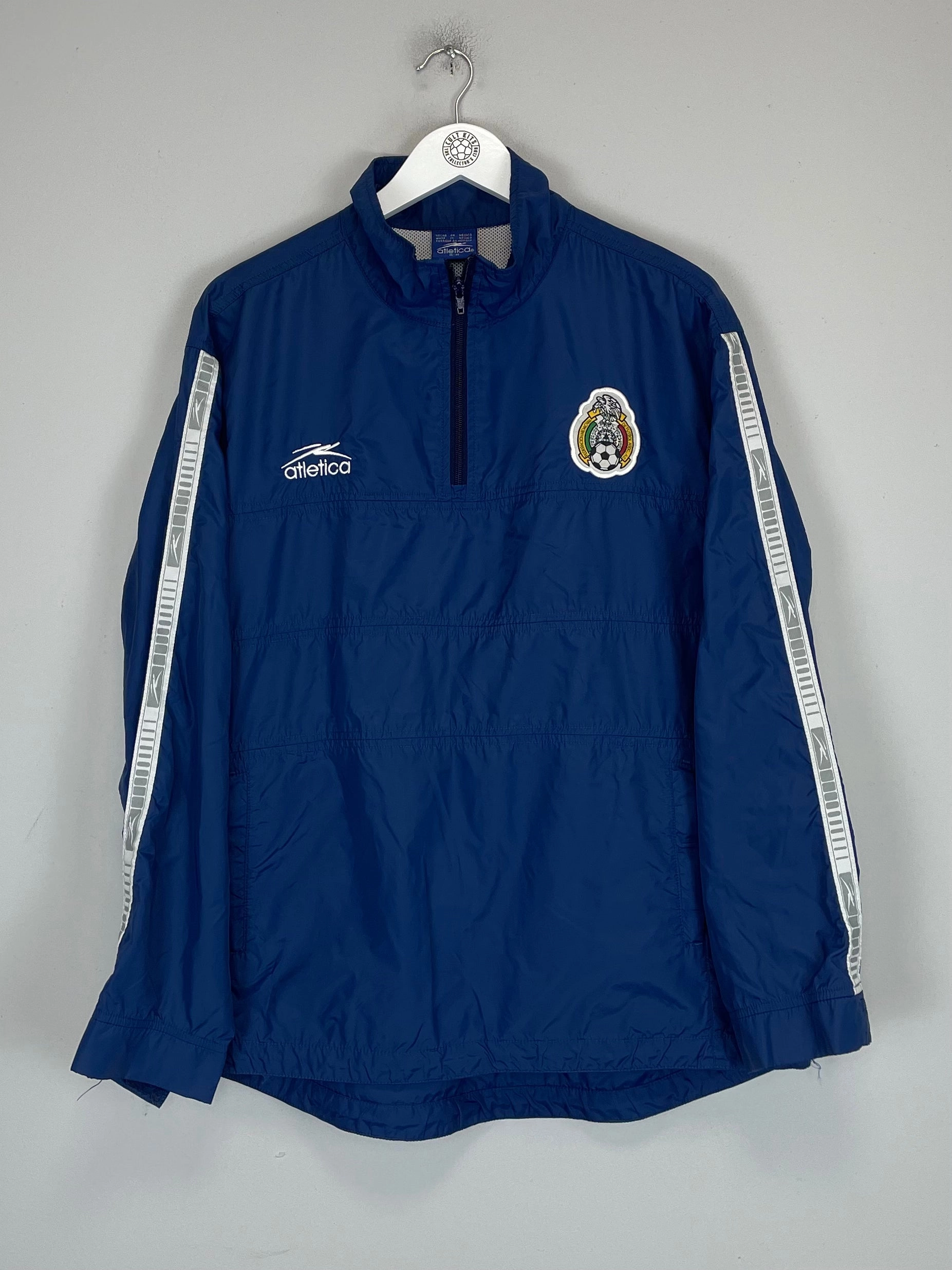 2000/02 MEXICO 1/4 ZIP WINDBREAKER (M) ATLETICA football field Thermoregulation Tech