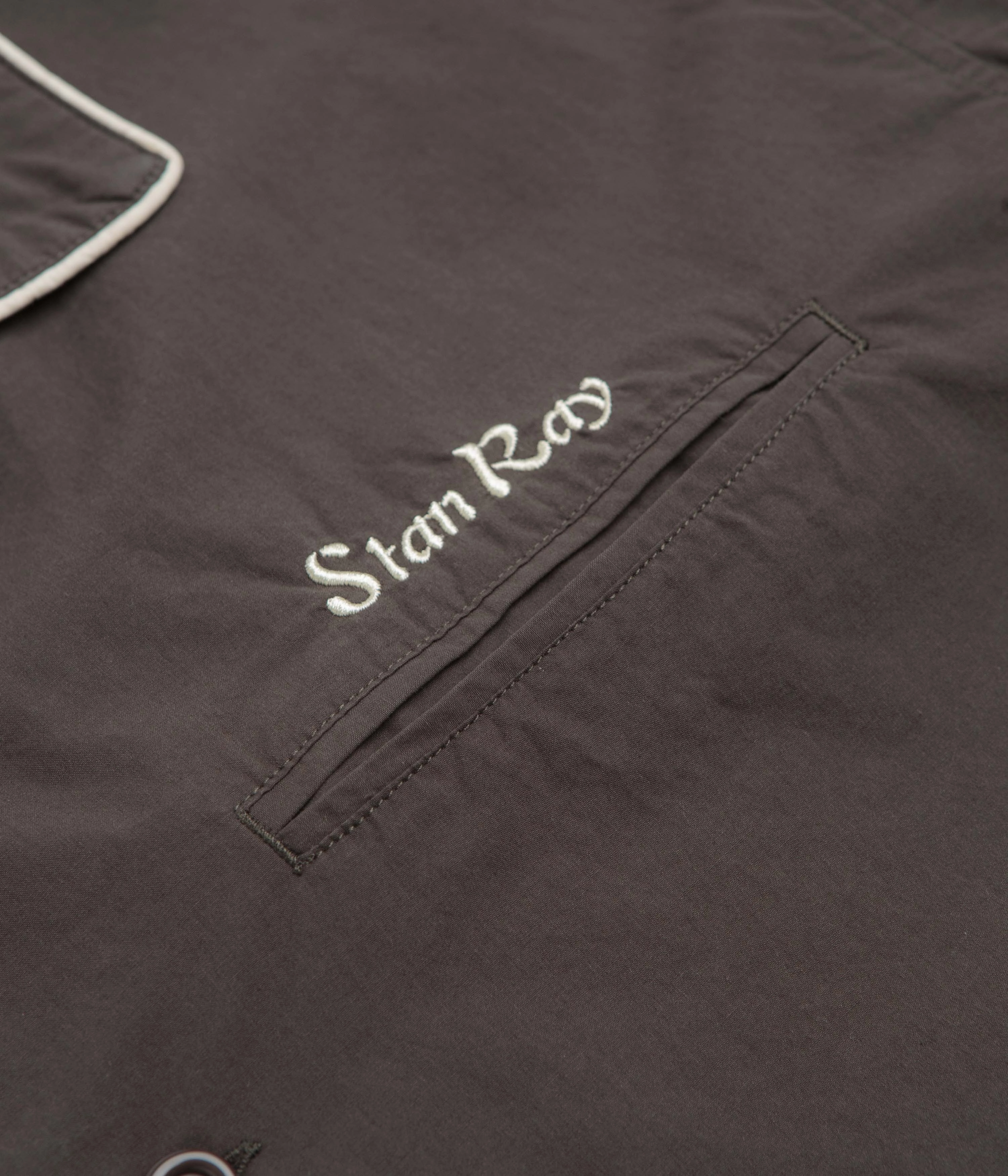 Stan Ray Short Sleeve Bowling Shirt - Black Weekend Style Adjustable Cuff Closure