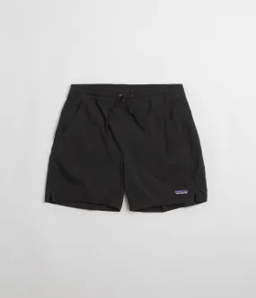 light texture Eco Friendly Fabric Patagonia Baggies Lights 6" Shorts - Black