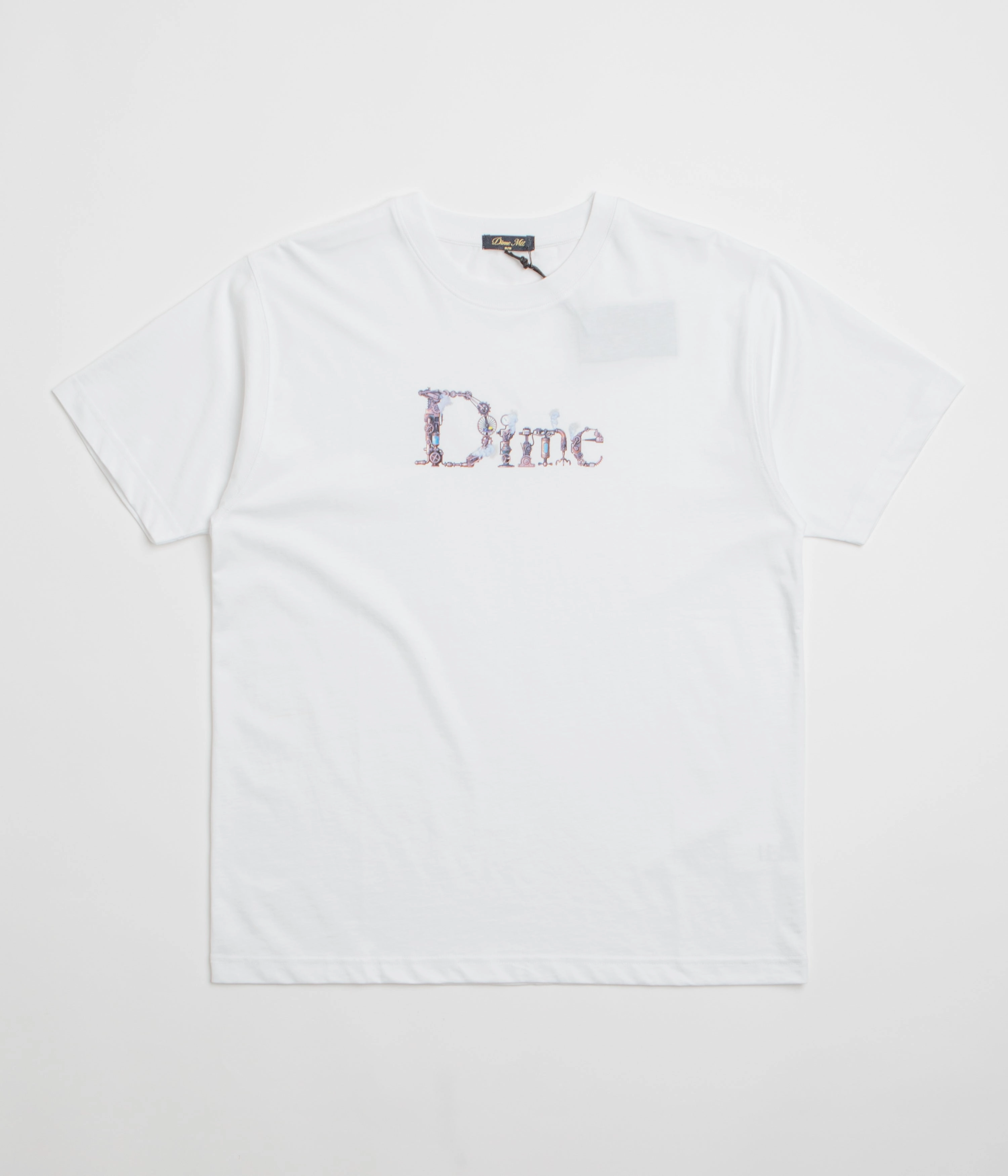 Dime Classic Steampunk T-Shirt - White Adjustable Hem spring fashion