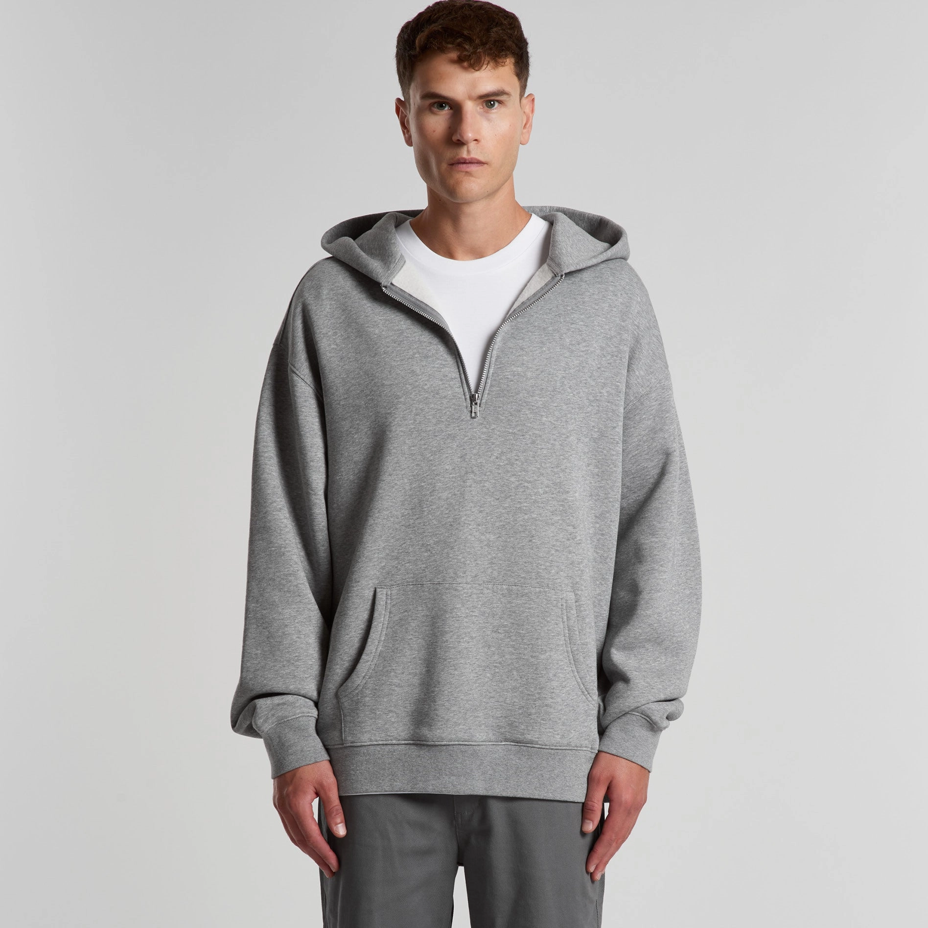 Relax Half Zip Hood | ATHLETIC HEATHER Casual Fashion Snow Wear