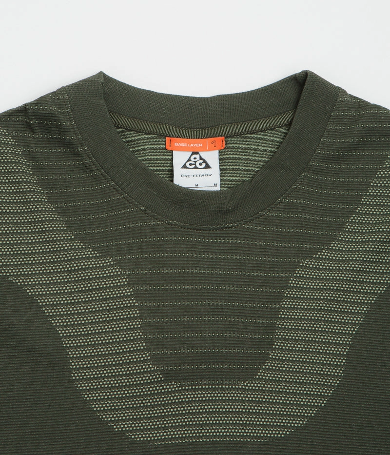 Nike ACG Delta River Long Sleeve T-Shirt - Sequoia / Barely Volt All-Day Comfort Wear Chic Wearable