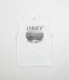 Obey Welcome To Paradise T-Shirt - White Everyday Wearable Daily Outfit Style