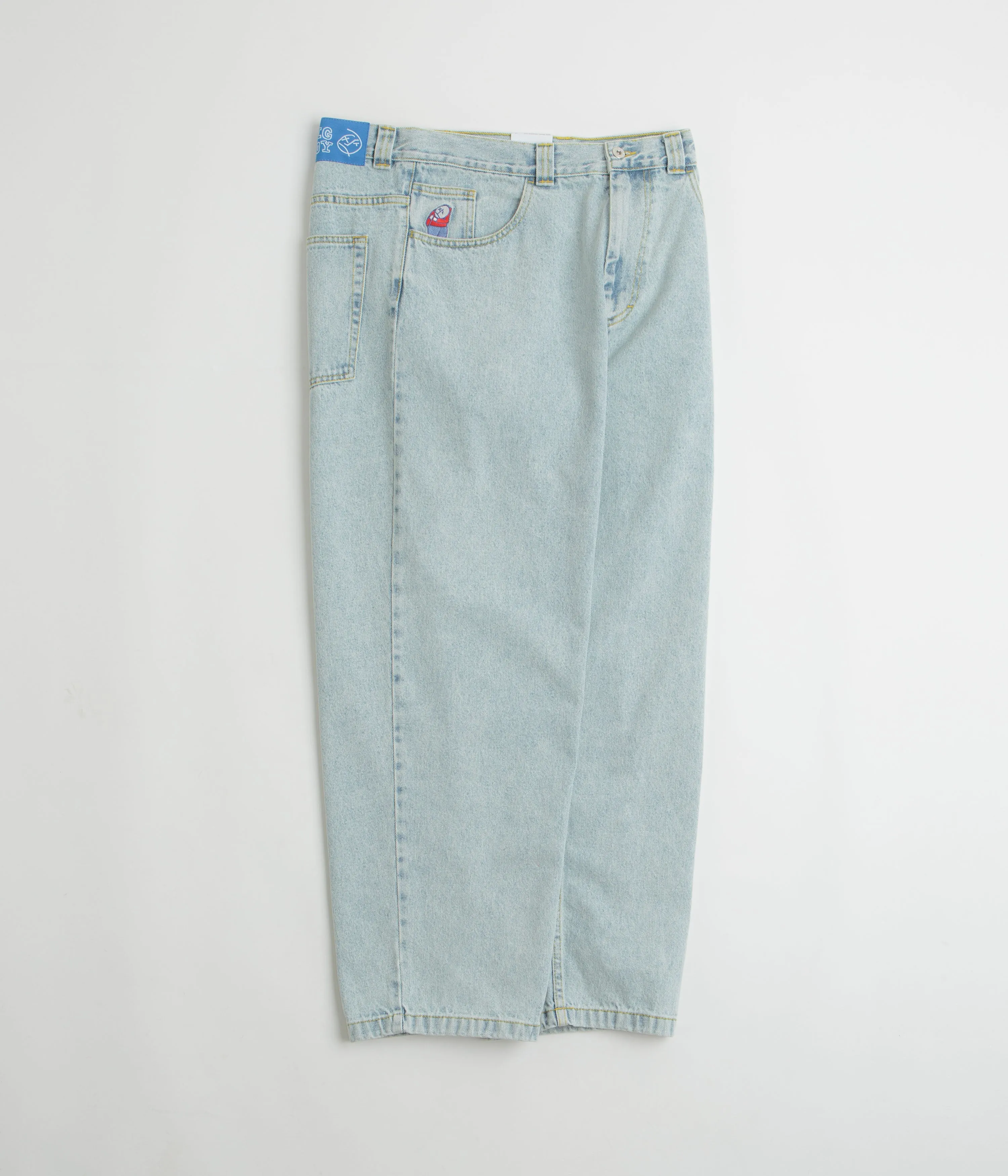 Polar Big Boy Jeans - Light Blue / OG Logo Work Meeting Relaxed Style