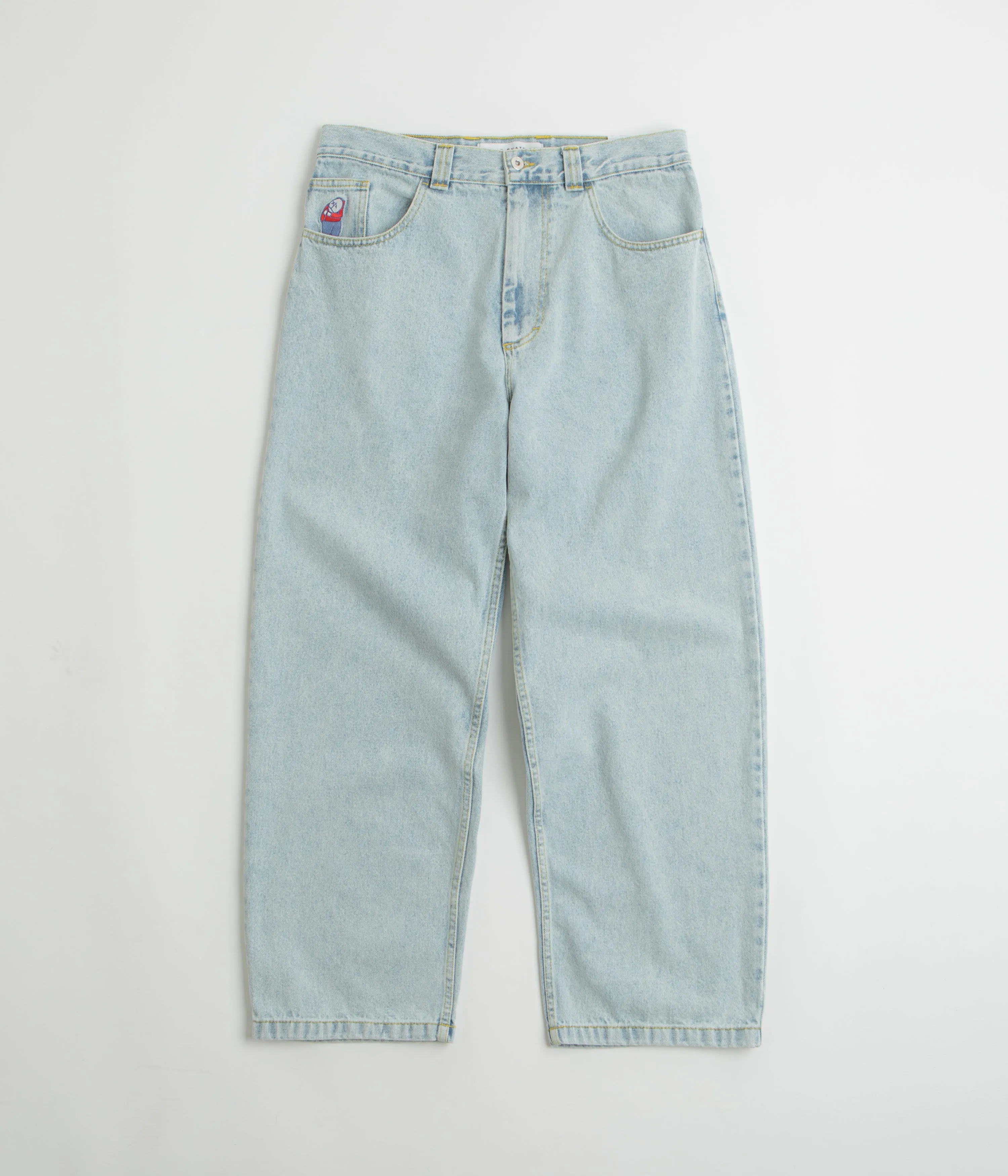 Polar Big Boy Jeans - Light Blue / OG Logo Versatile Relaxed Style