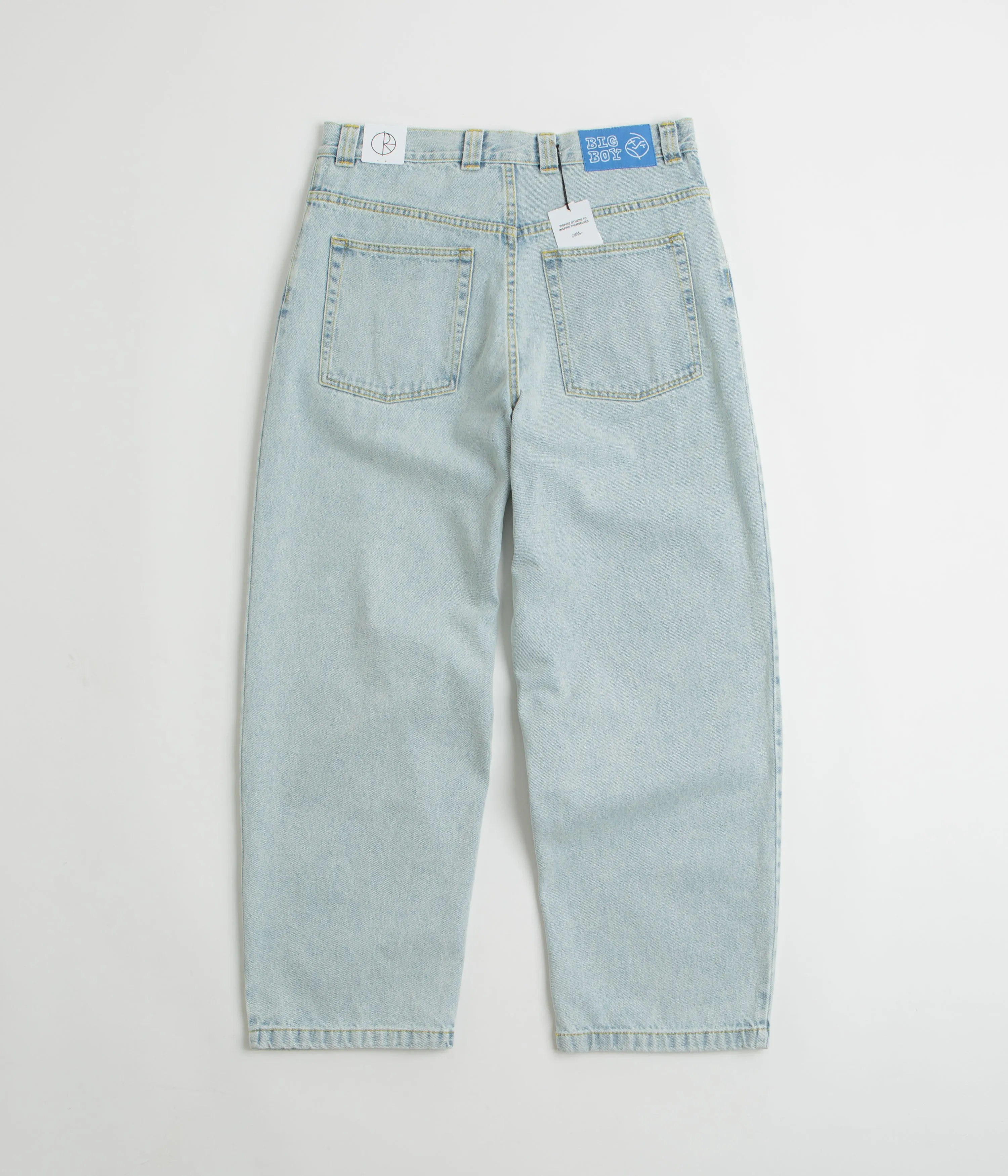 Professional Wear Artist Vibe Elegant Bold Look Polar Big Boy Jeans - Light Blue / OG Logo