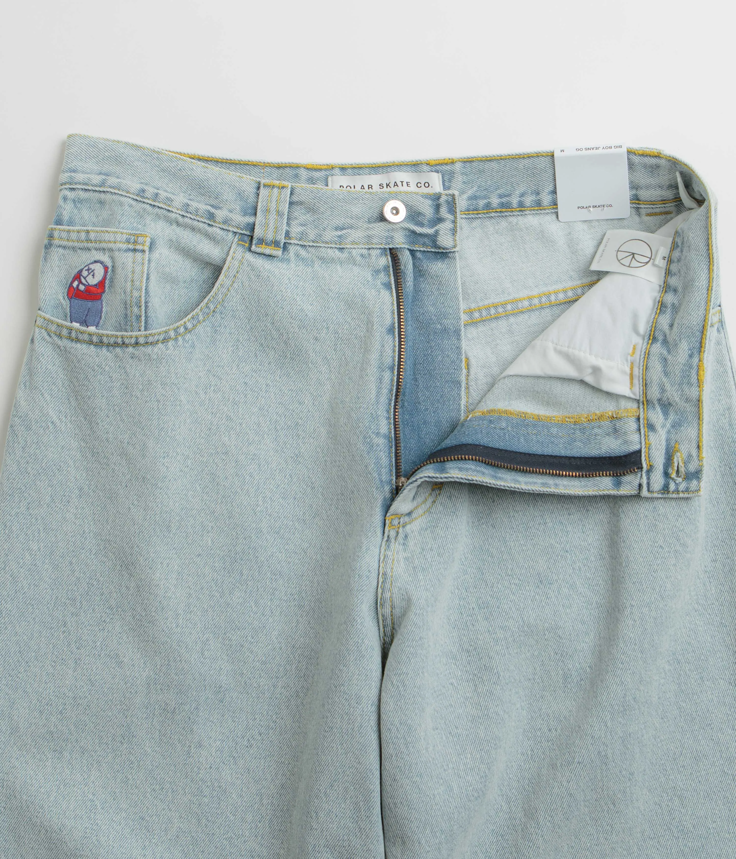 Daily Go-To Recycled Cotton Blend Polar Big Boy Jeans - Light Blue / OG Logo