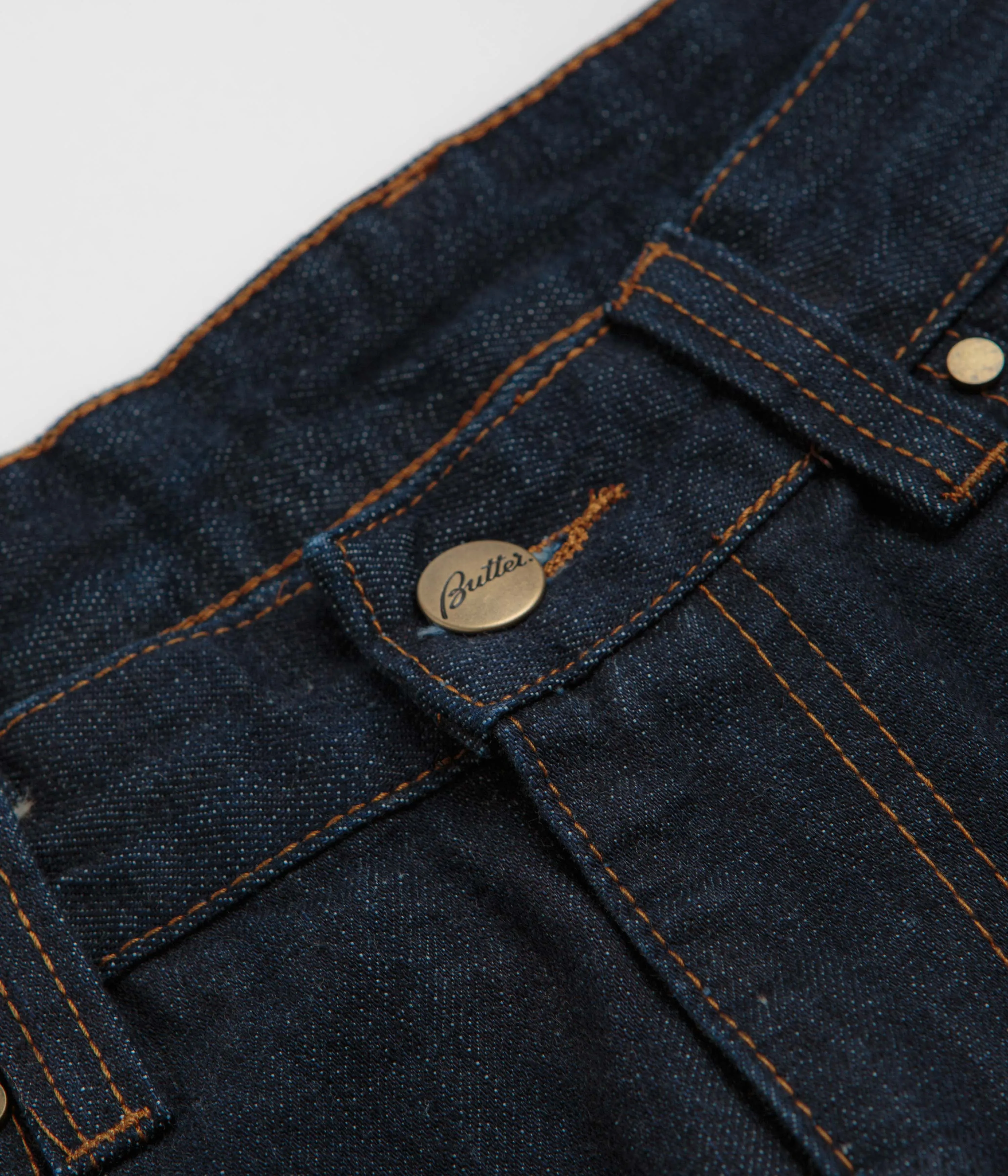 Butter Goods Wide Cut Jeans - Selvedge Blue Core Style Day Off Fit