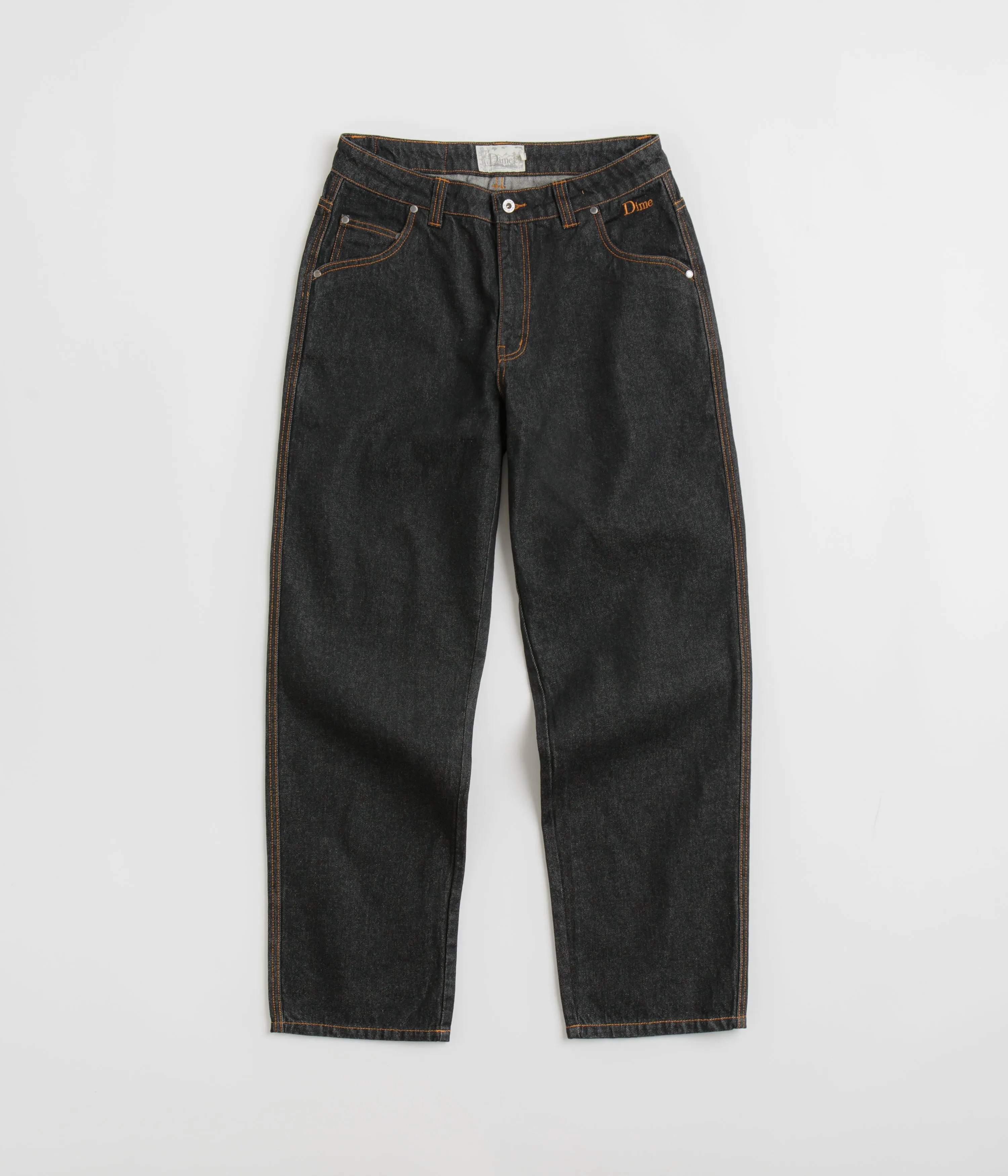 Dime Classic Relaxed Jeans - Black Washed Fashion friendly Classic Wear Morning Stroll