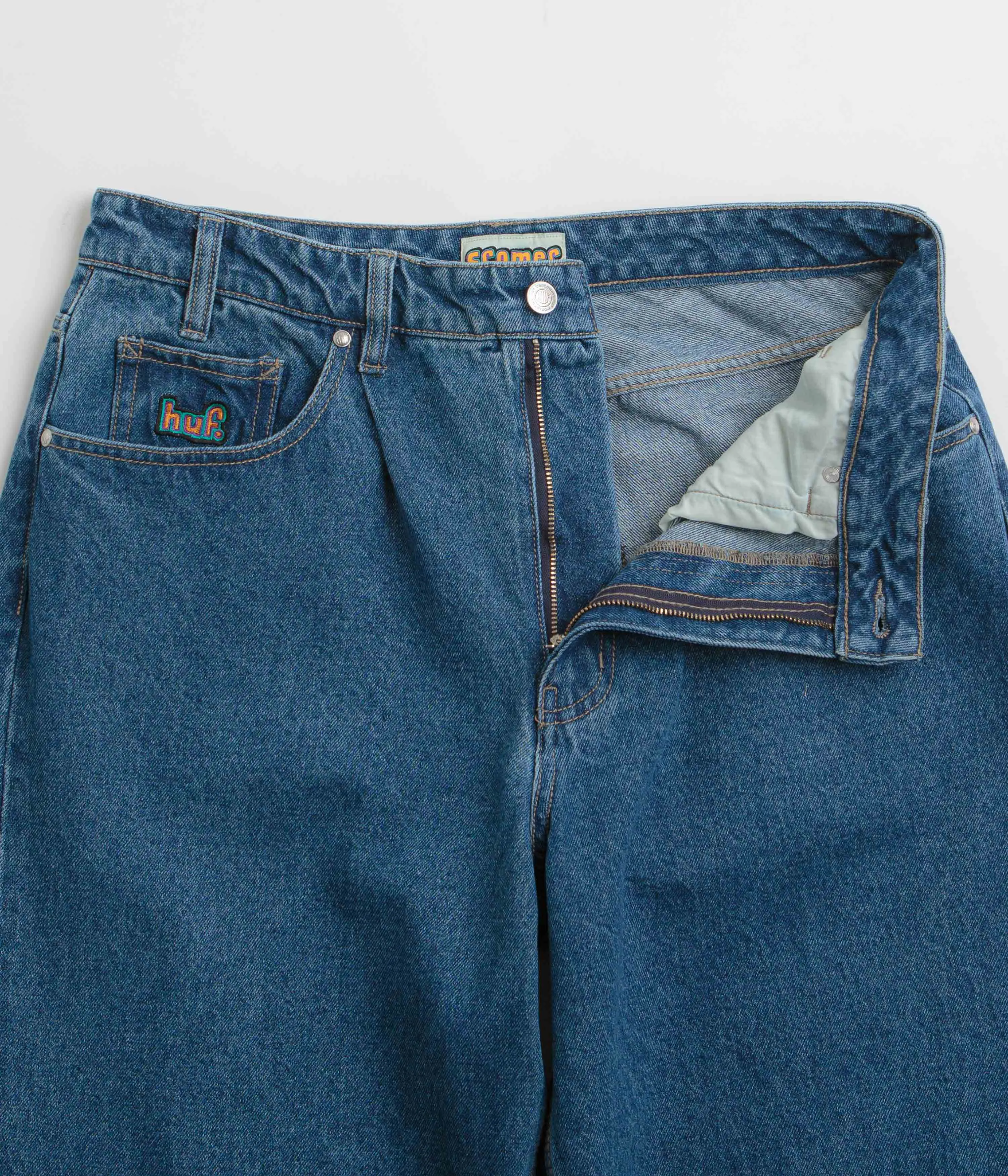 Party Look Modern Minimalist HUF Cromer Jeans - Stone Wash Indigo