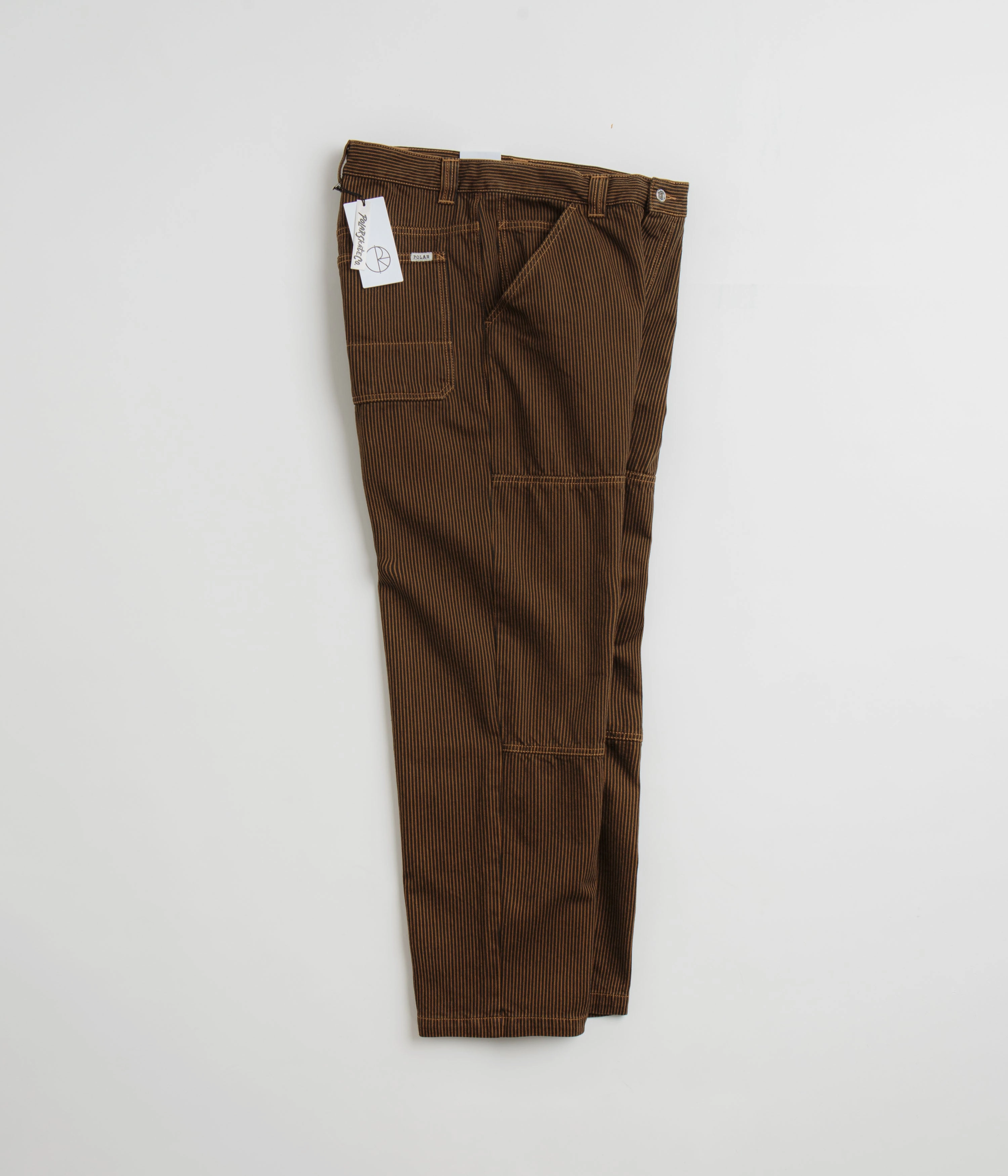 Polar 93 Hickory Stripe Work Pants - Rust Multi-way wear StaticDissipativeFabric
