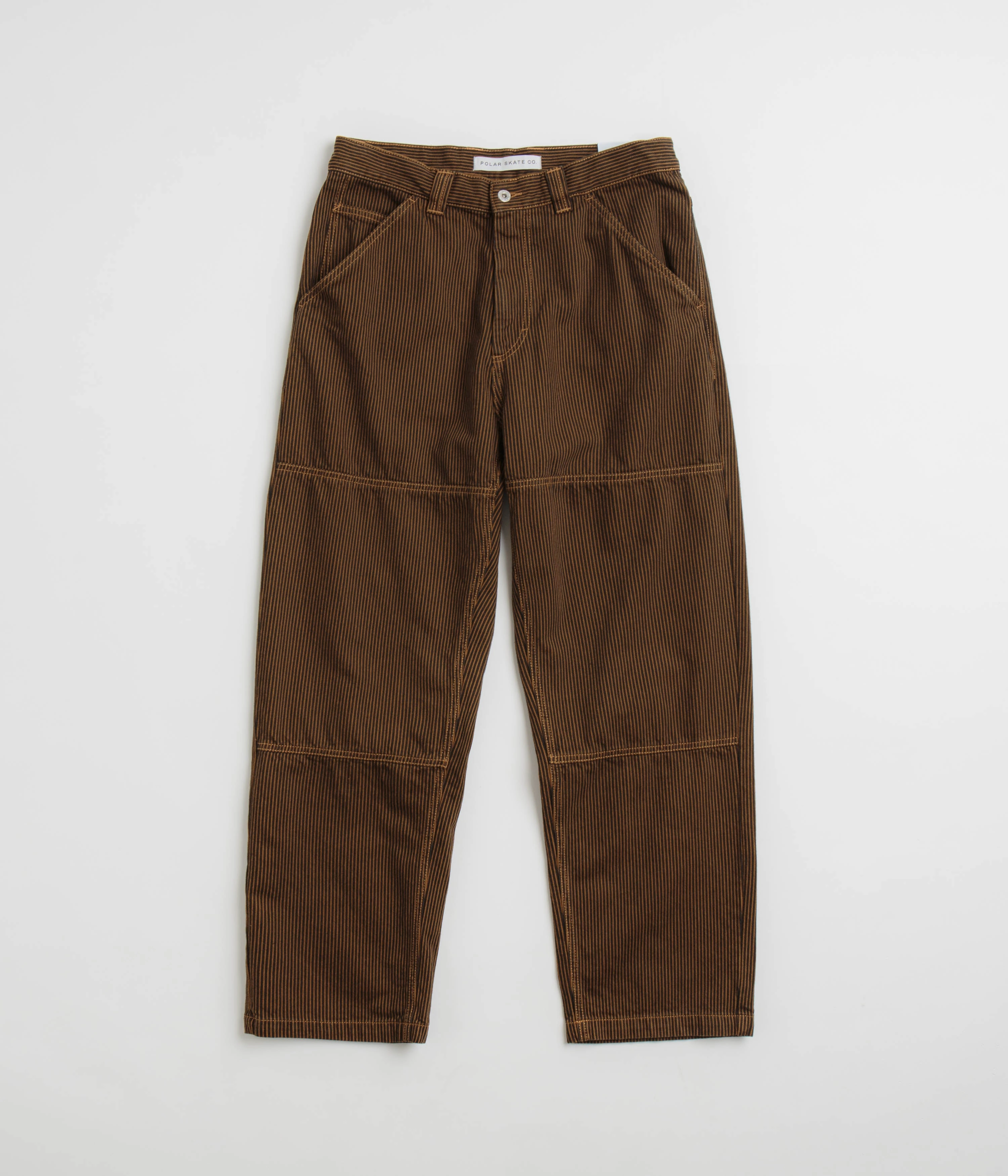 Polar 93 Hickory Stripe Work Pants - Rust TaperedLeg
