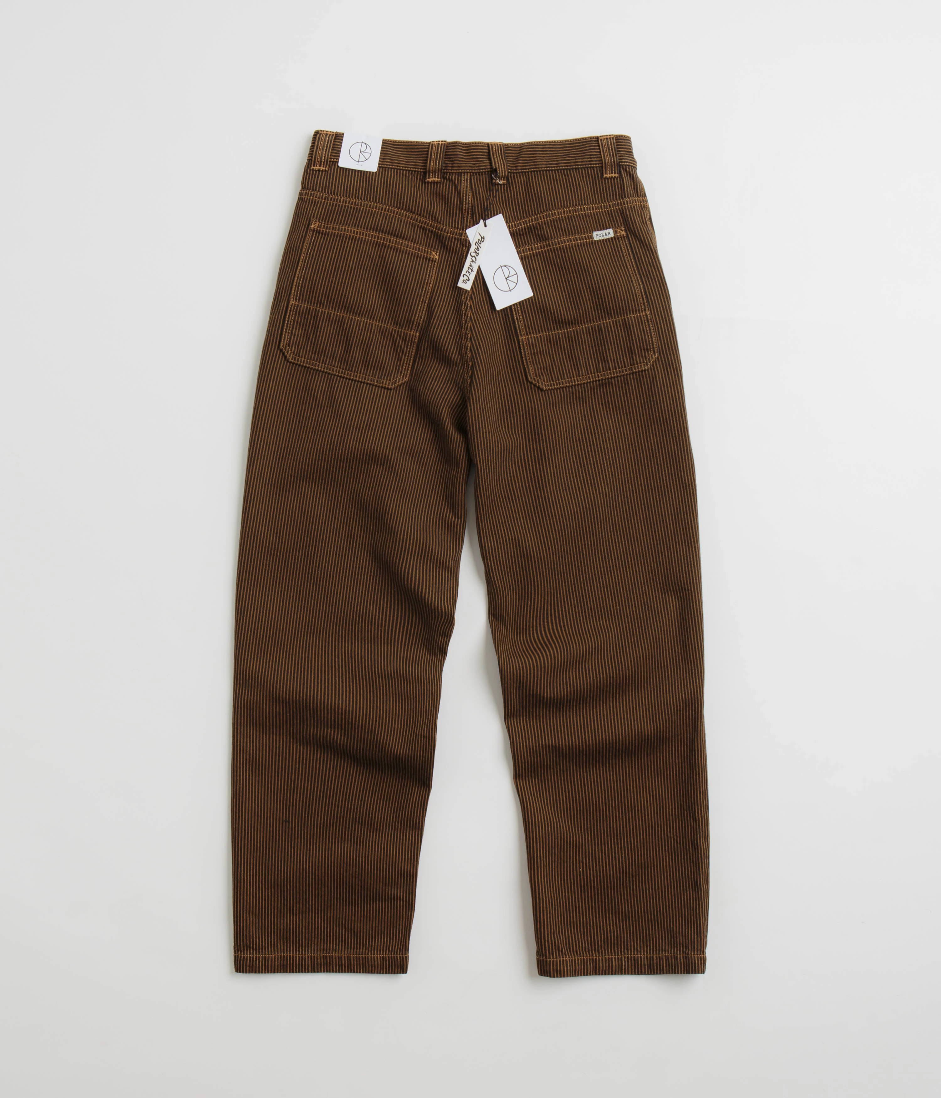 Casual Vibes Polar 93 Hickory Stripe Work Pants - Rust